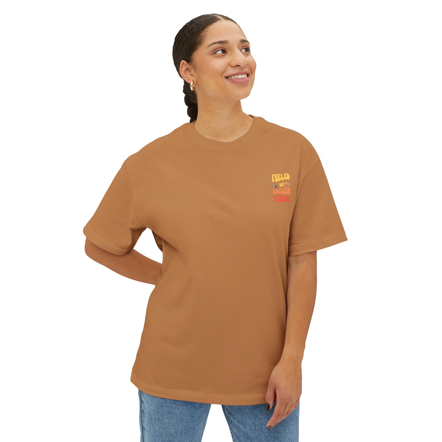 Cafecito Unisex Oversized Boxy Tee