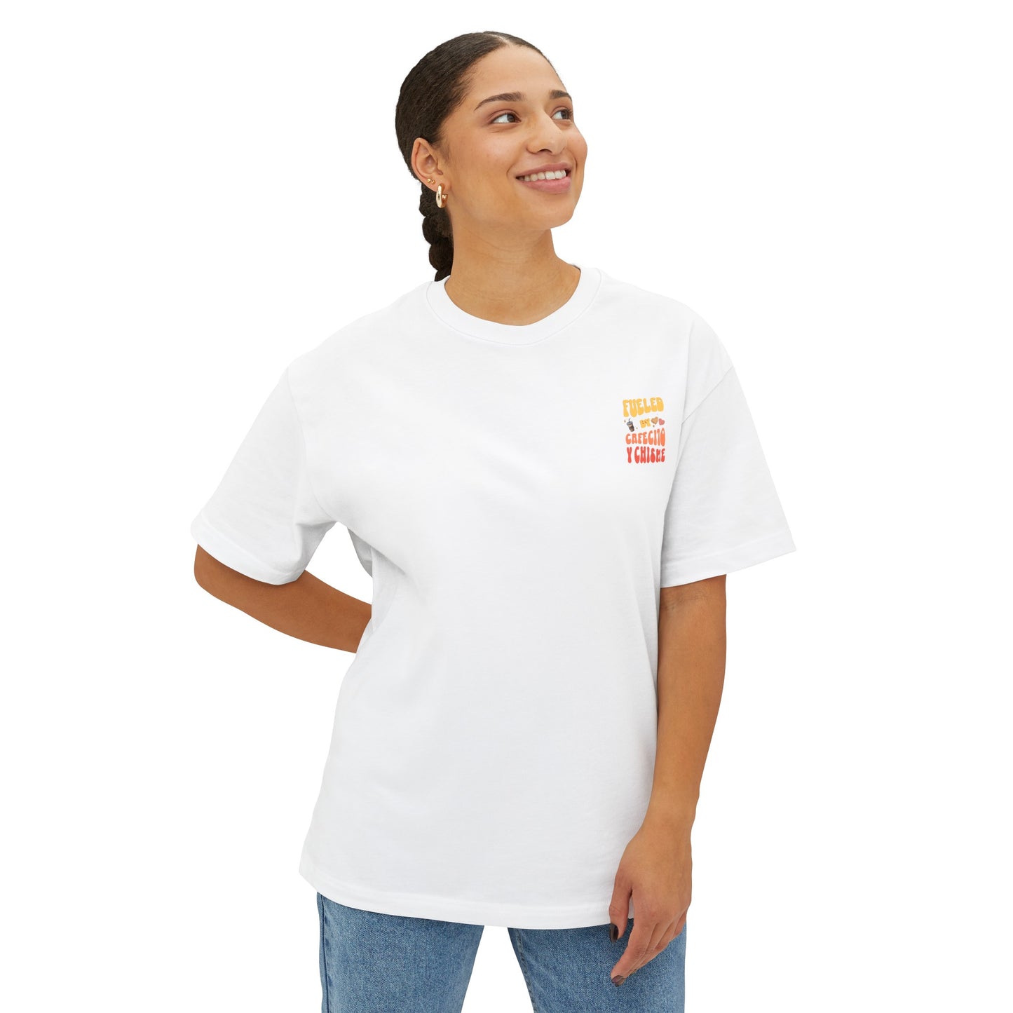 Cafecito Unisex Oversized Boxy Tee