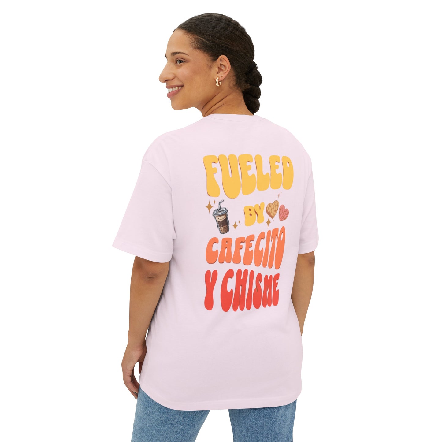 Cafecito Unisex Oversized Boxy Tee