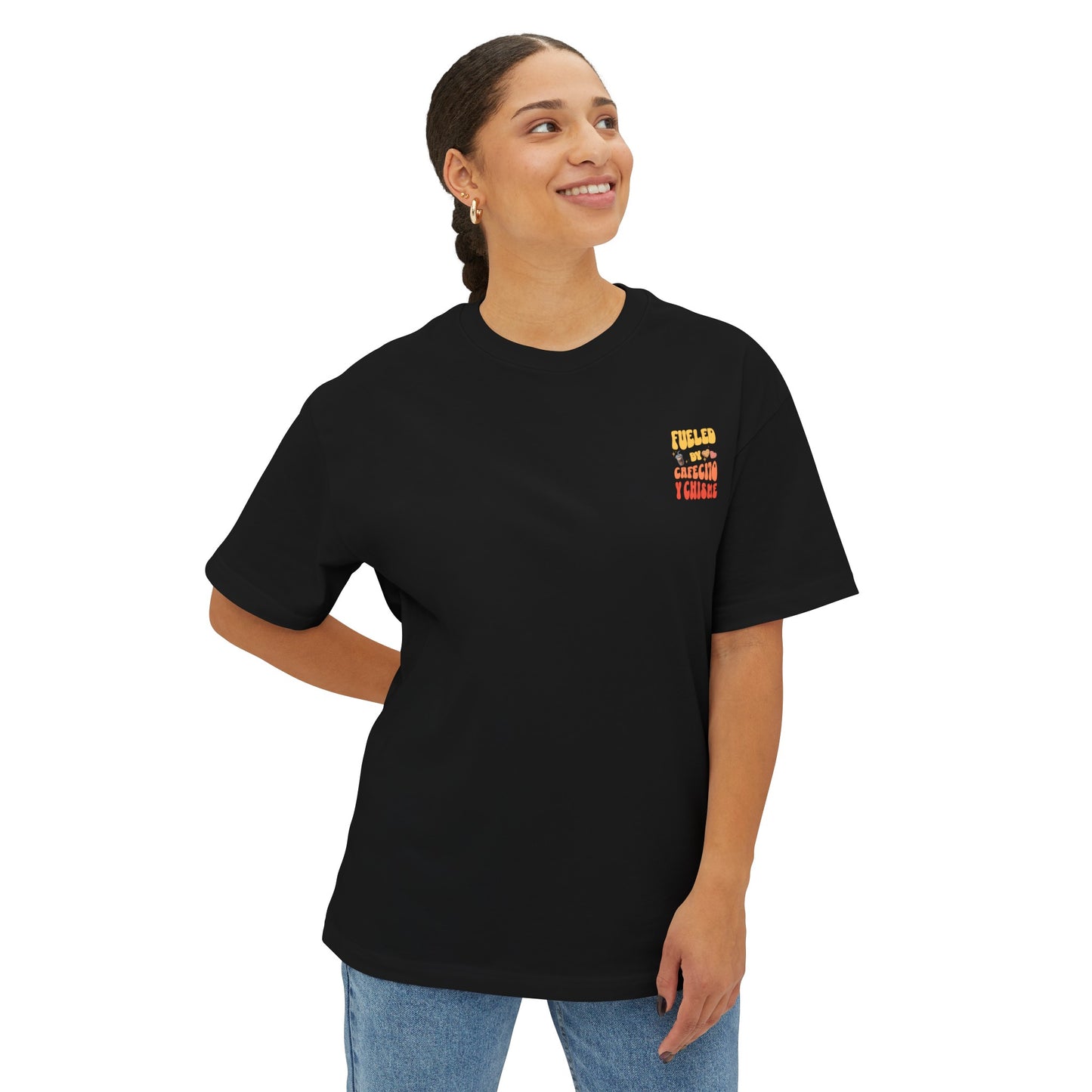 Cafecito Unisex Oversized Boxy Tee
