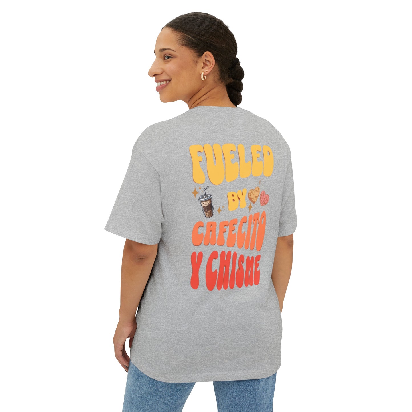 Cafecito Unisex Oversized Boxy Tee