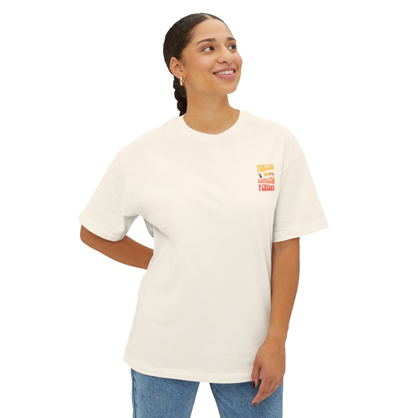 Cafecito Unisex Oversized Boxy Tee