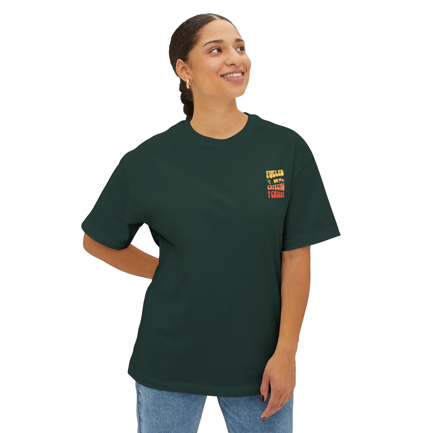 Cafecito Unisex Oversized Boxy Tee