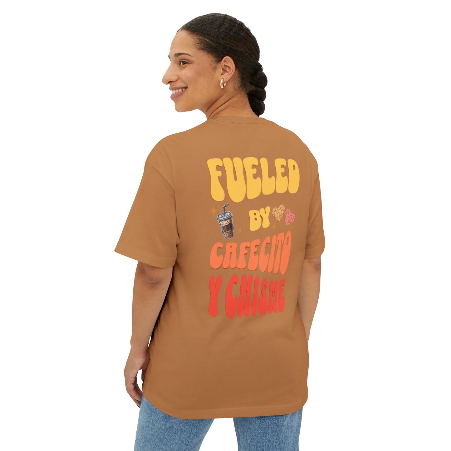 Cafecito Unisex Oversized Boxy Tee