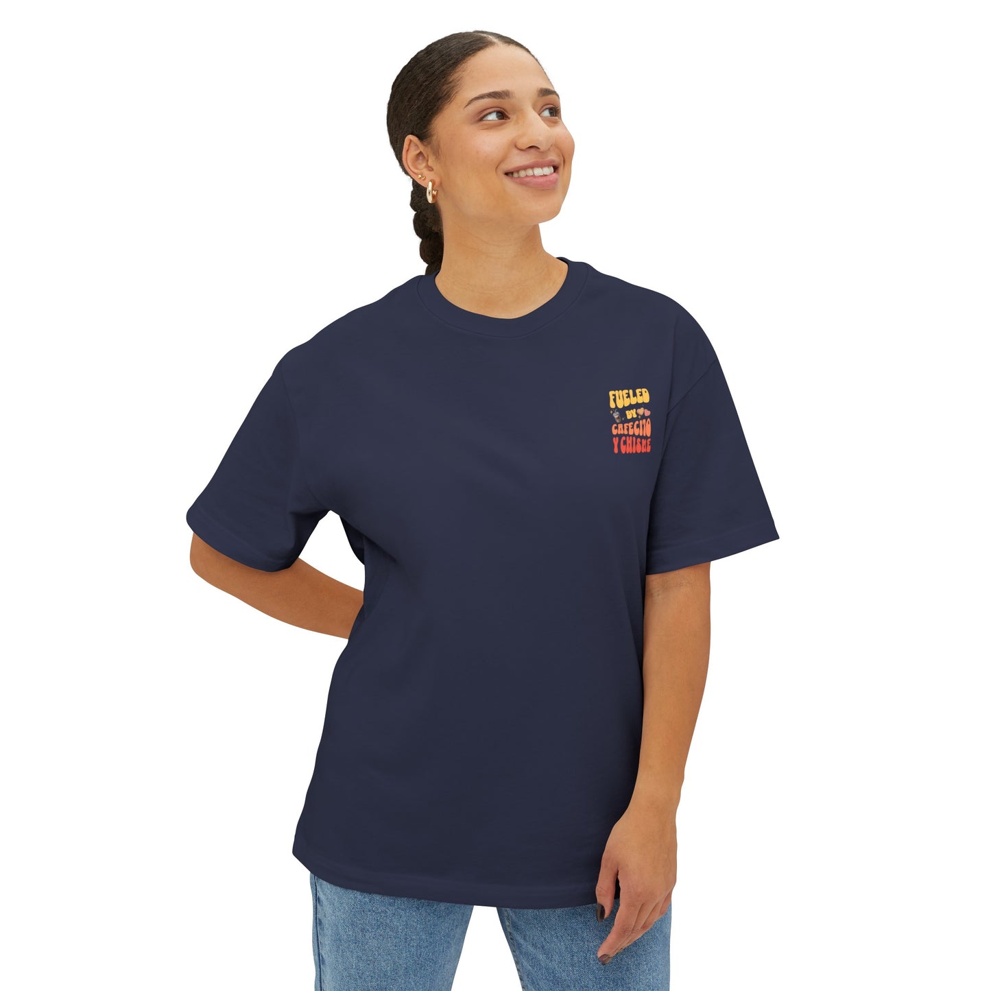Cafecito Unisex Oversized Boxy Tee