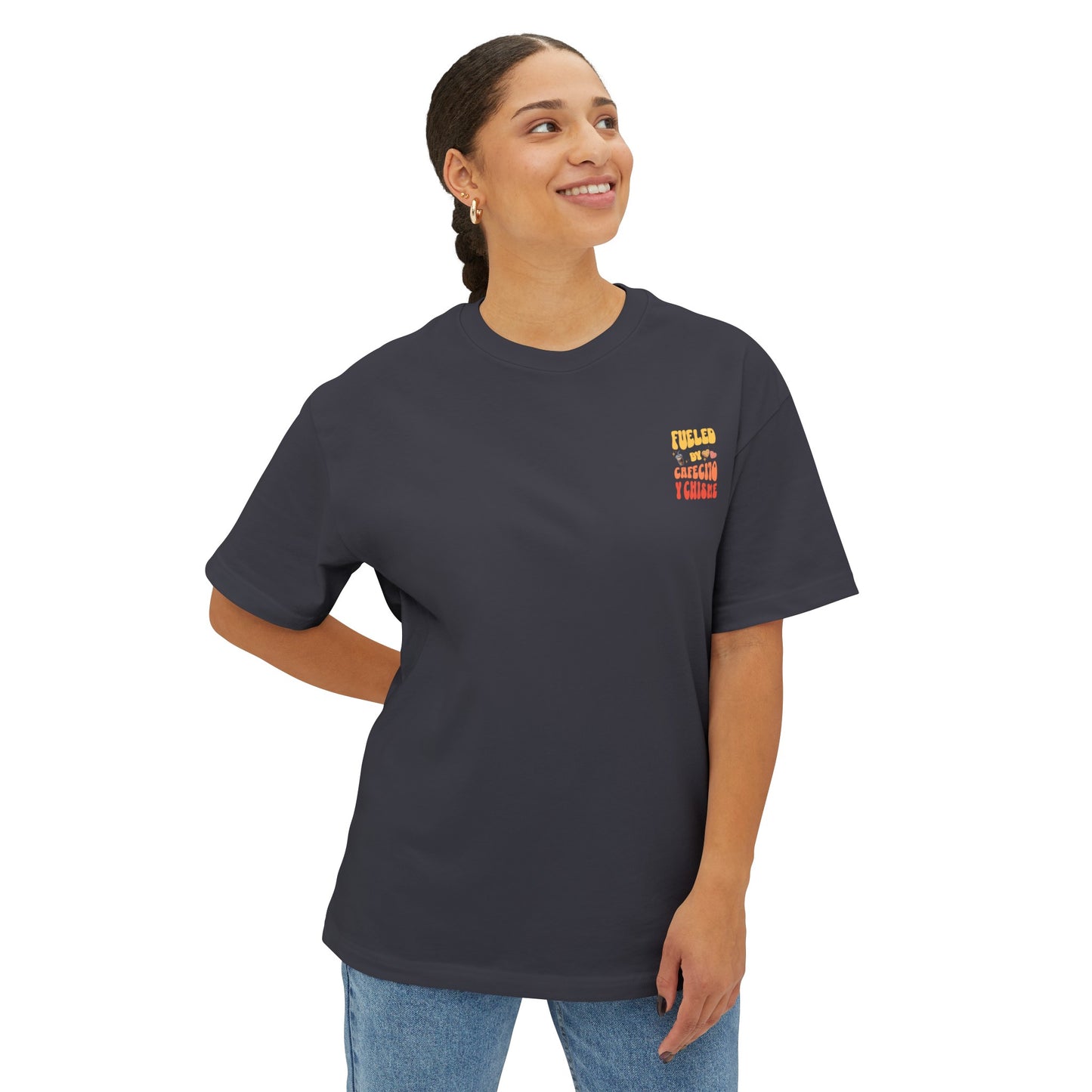 Cafecito Unisex Oversized Boxy Tee