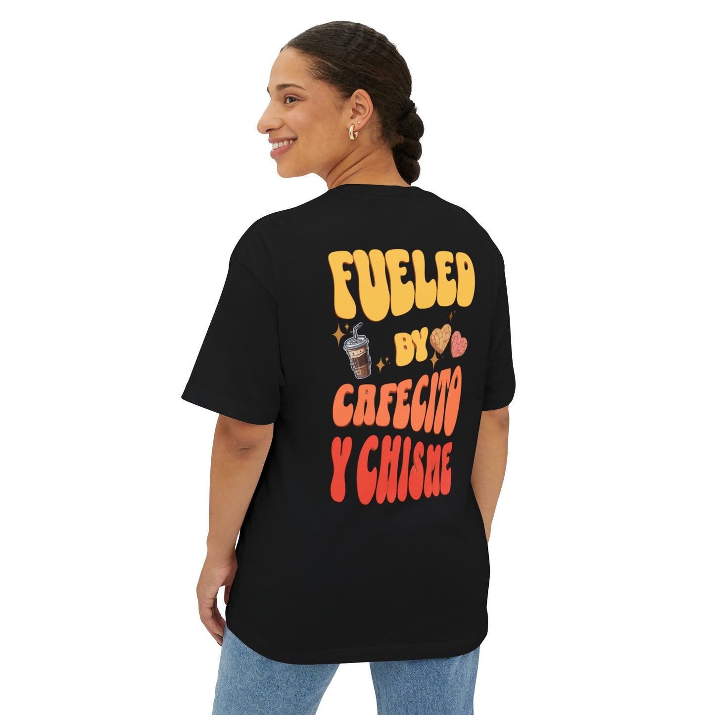 Cafecito Unisex Oversized Boxy Tee