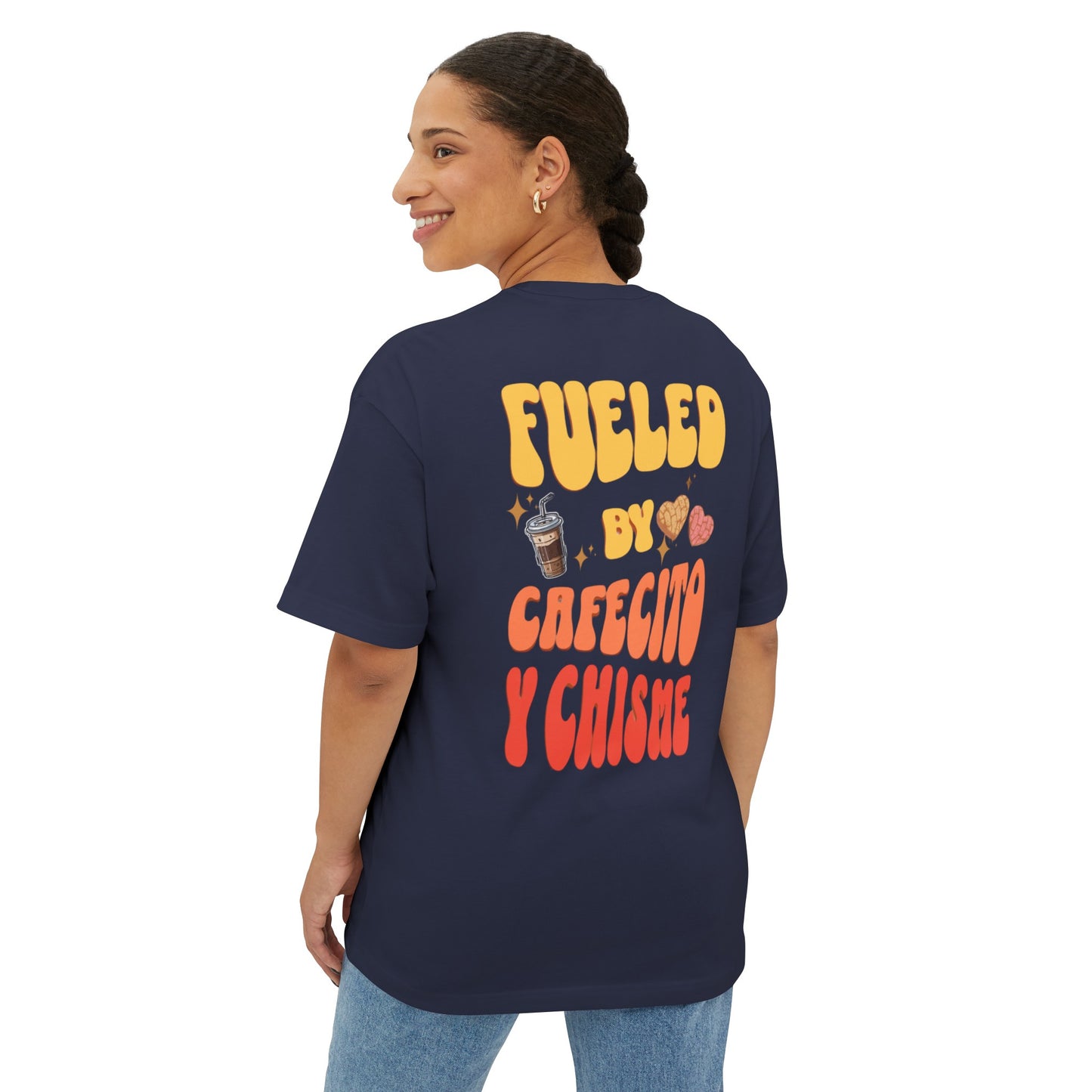 Cafecito Unisex Oversized Boxy Tee