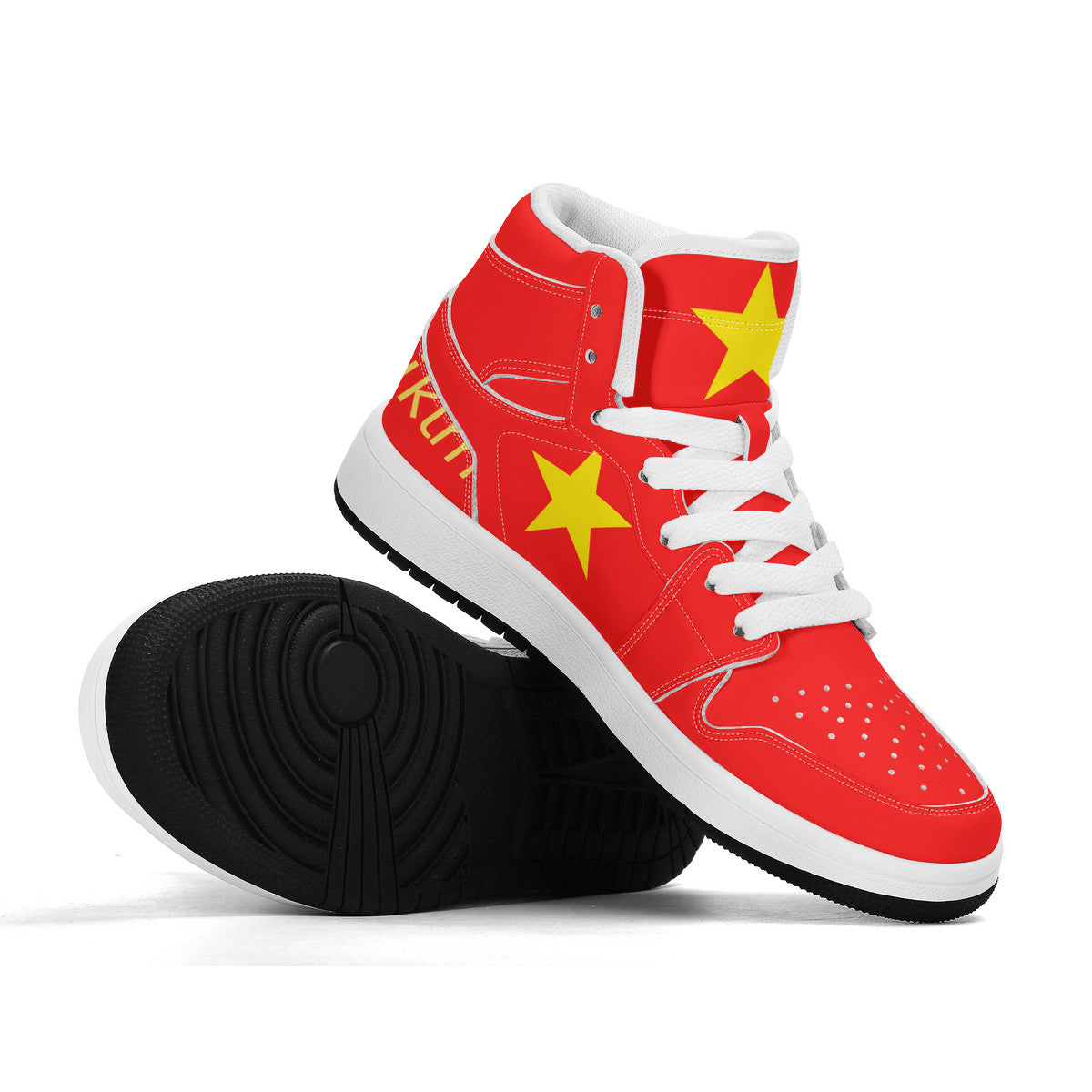 Matteo's Children High-Top Synthetic Leather Sneakers