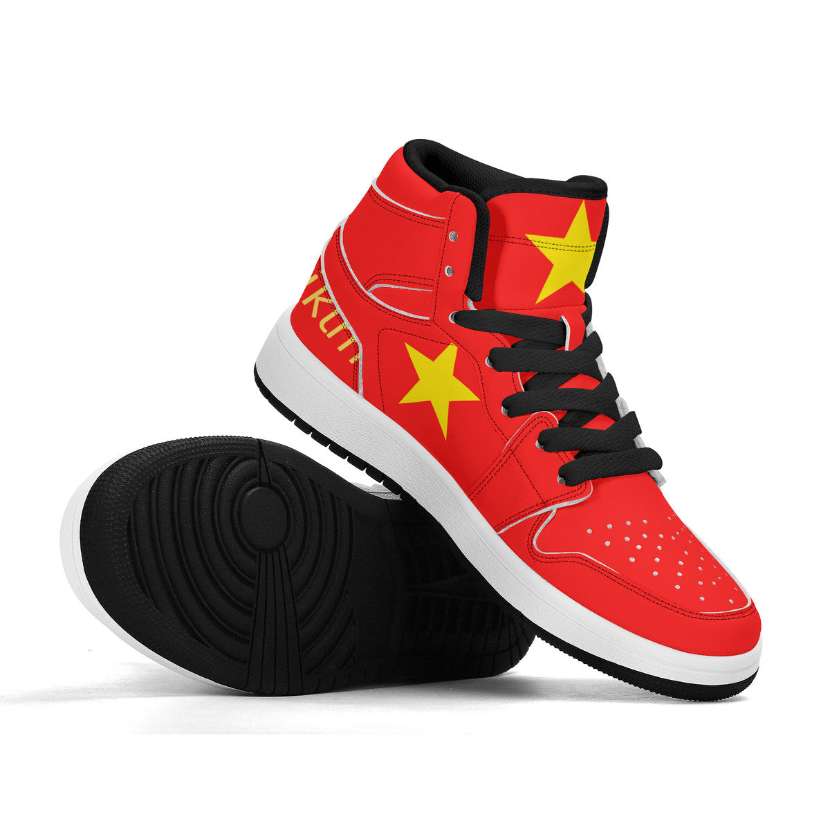 Matteo's Children High-Top Synthetic Leather Sneakers