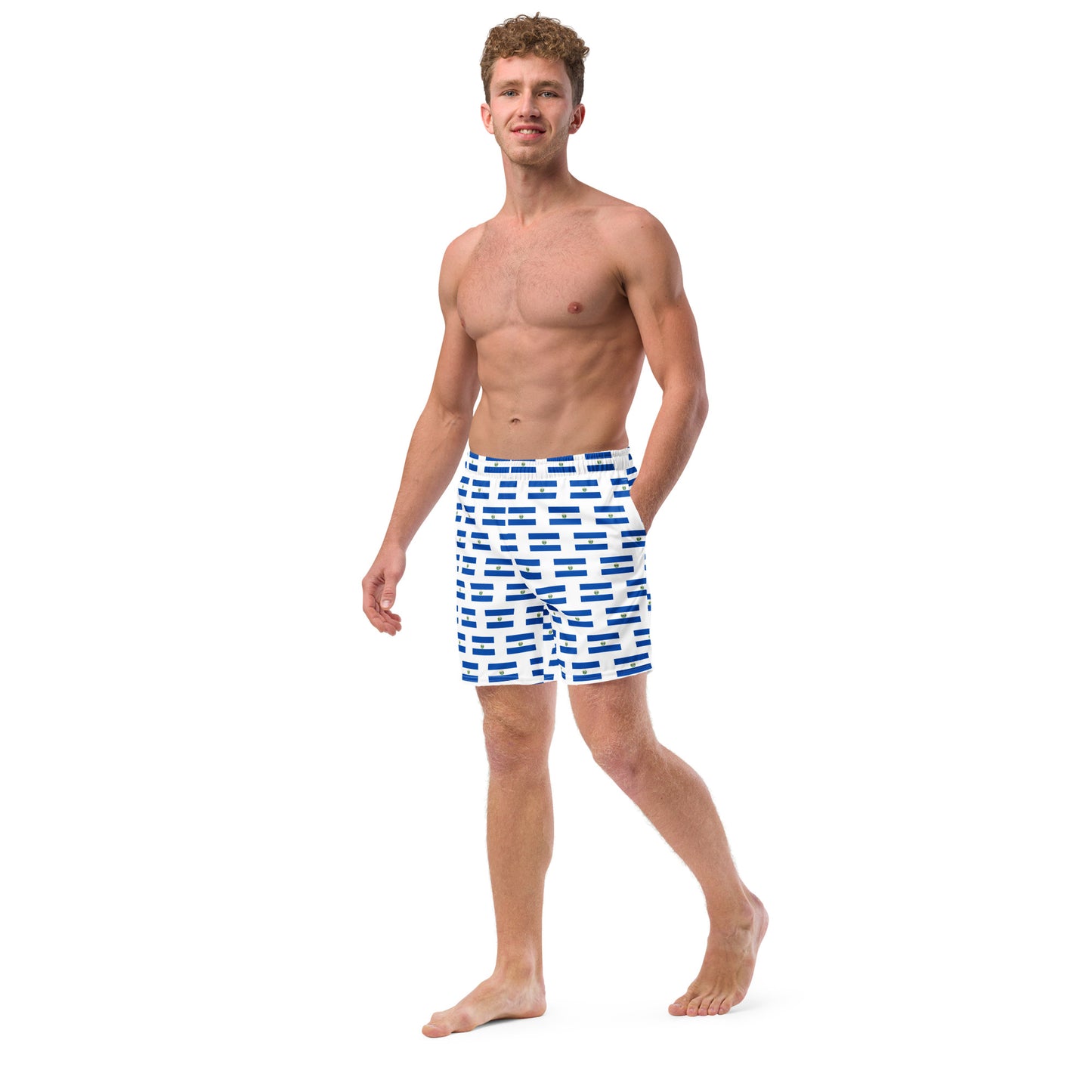 El Salvador Flag Men's swim trunks