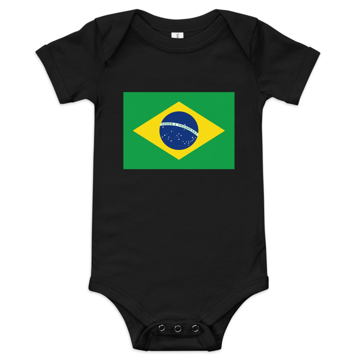 Brazilian Flag Baby short sleeve one piece