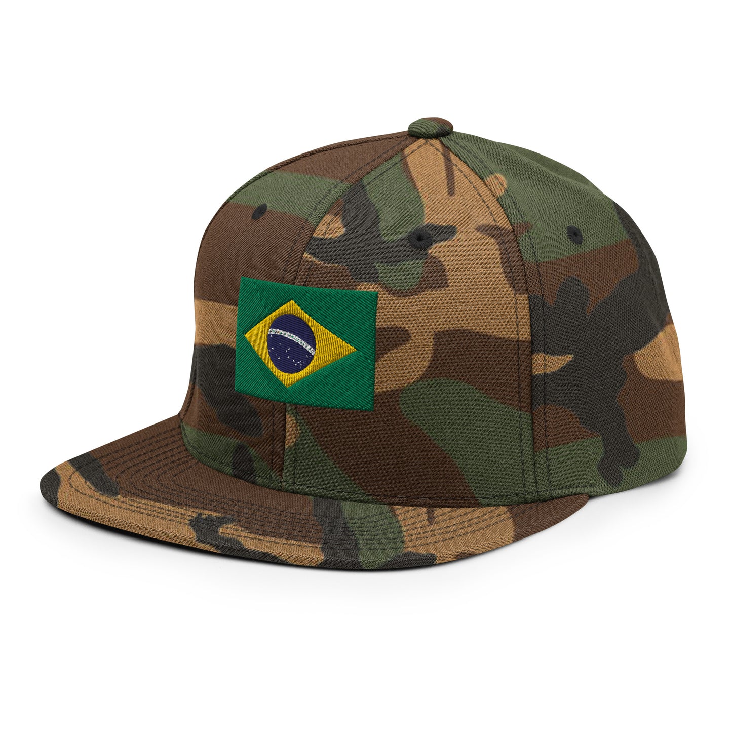 Brazilian Flag Snapback Hat
