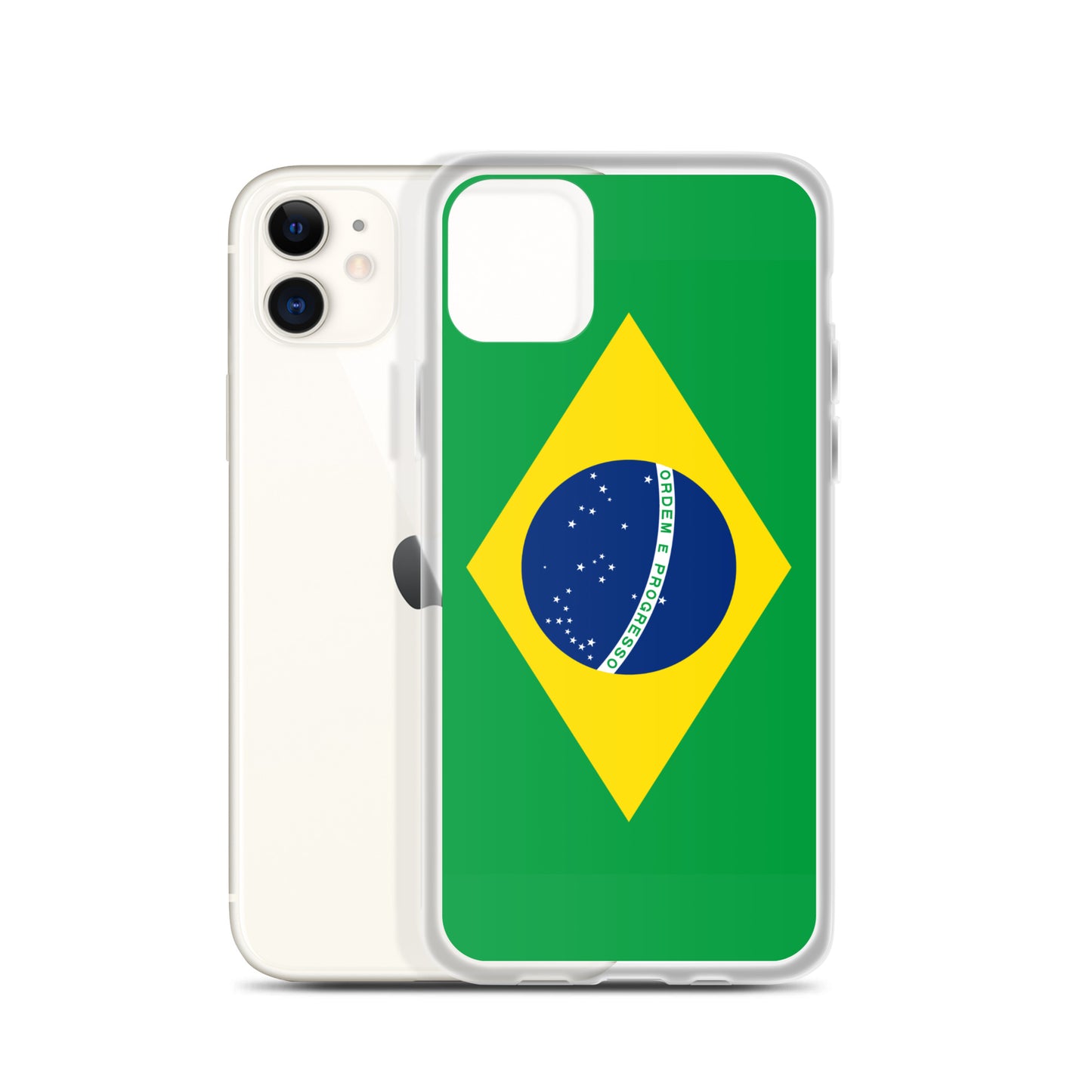 Braziilian Flag Clear Case for iPhone®