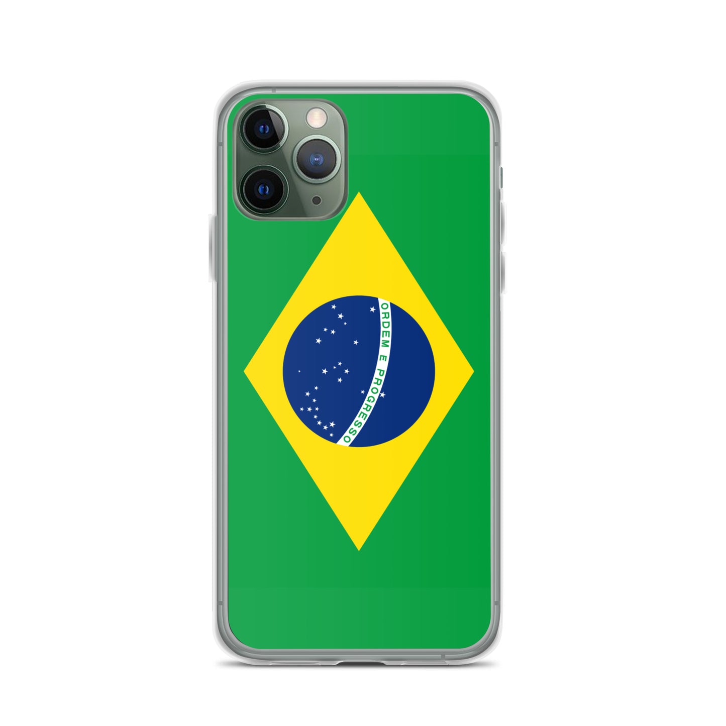 Braziilian Flag Clear Case for iPhone®