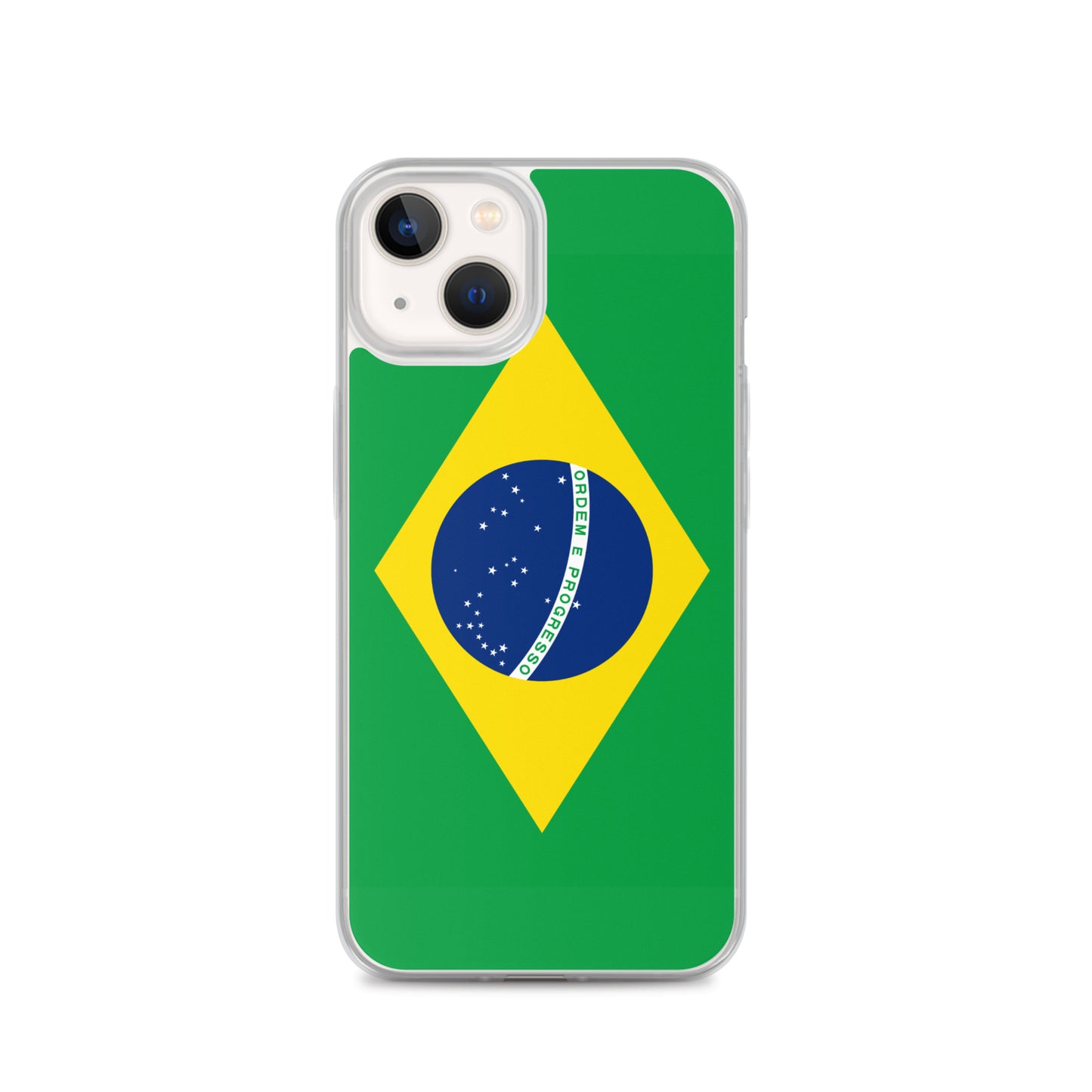 Braziilian Flag Clear Case for iPhone®