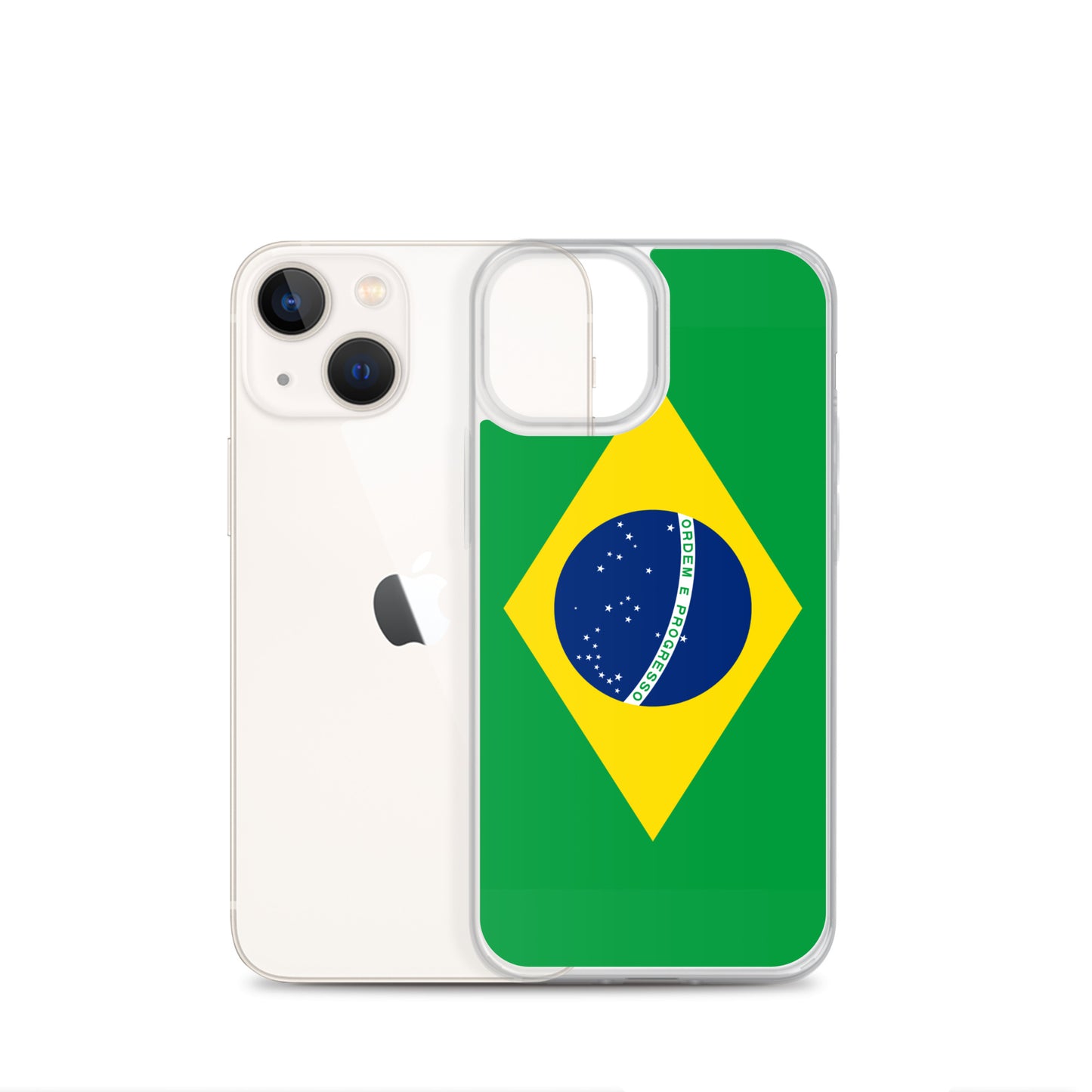 Braziilian Flag Clear Case for iPhone®