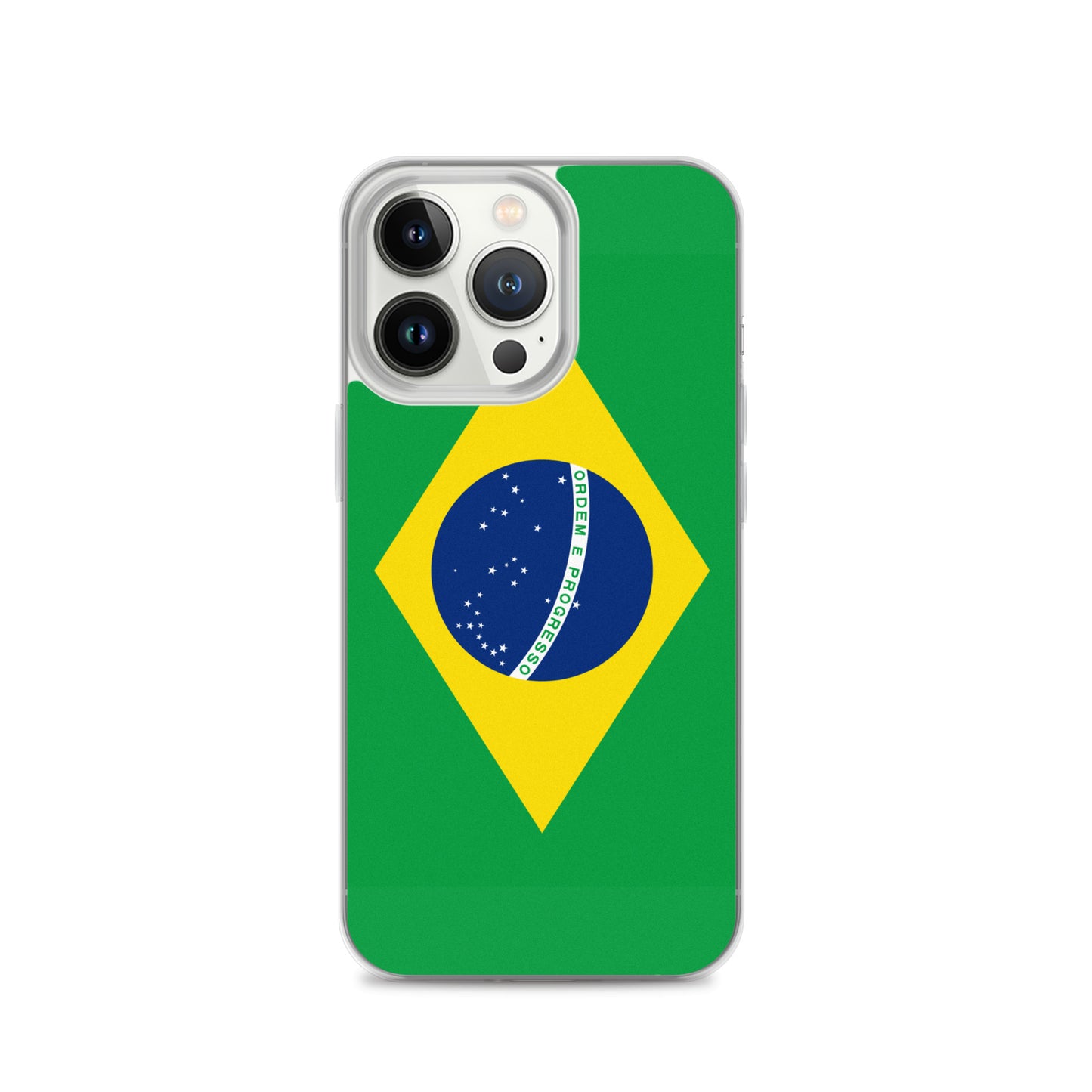 Braziilian Flag Clear Case for iPhone®