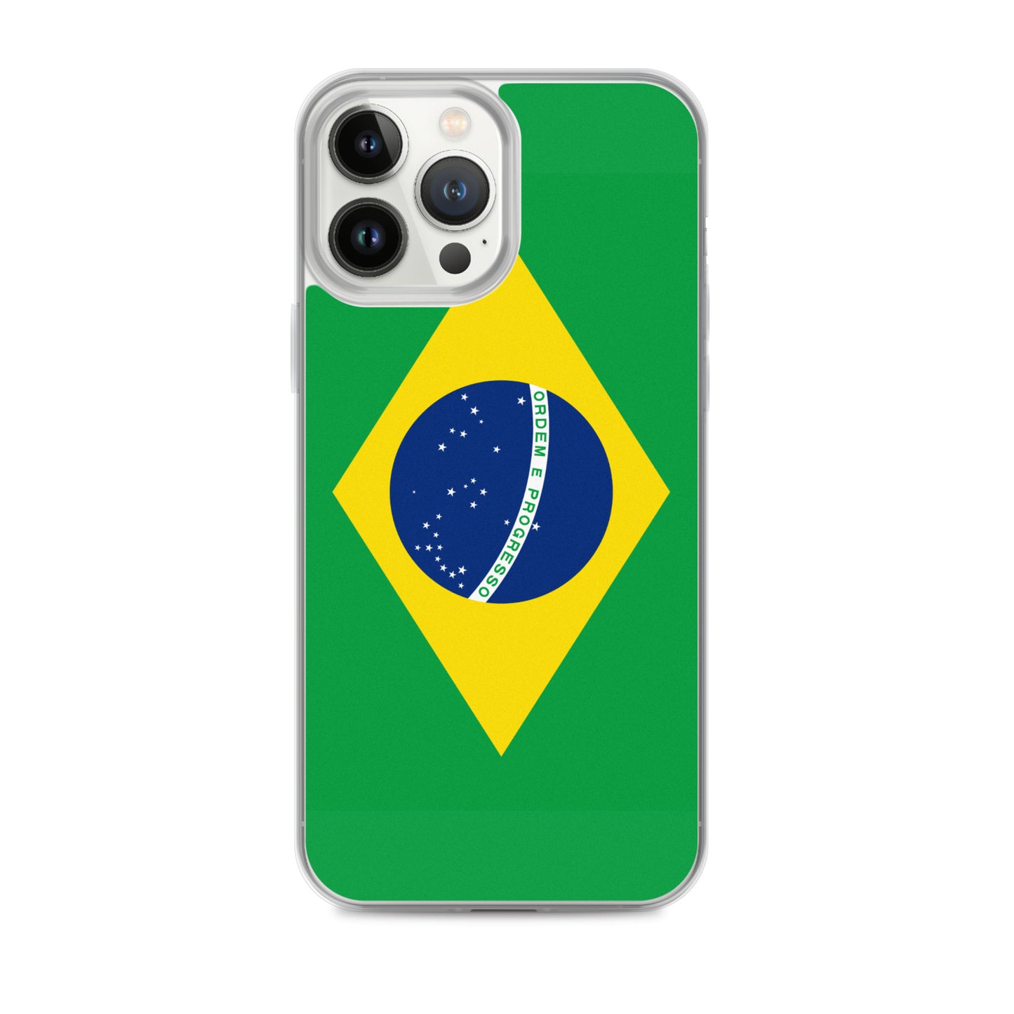 Braziilian Flag Clear Case for iPhone®