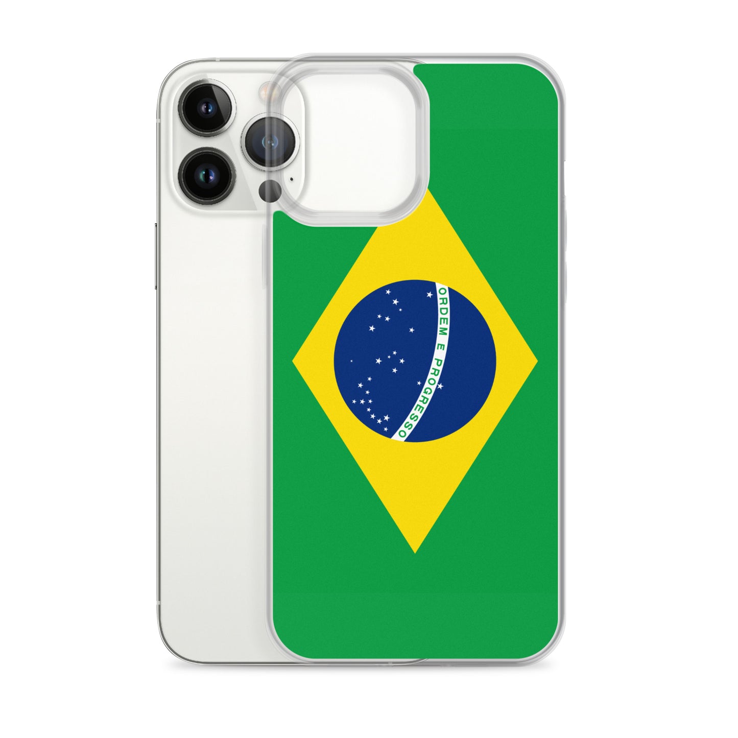 Braziilian Flag Clear Case for iPhone®