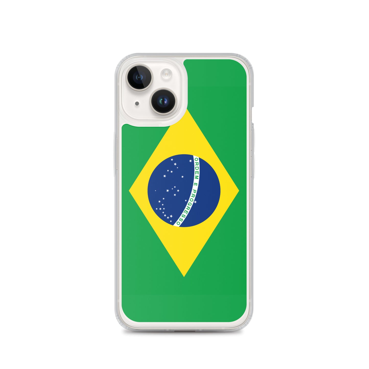Braziilian Flag Clear Case for iPhone®