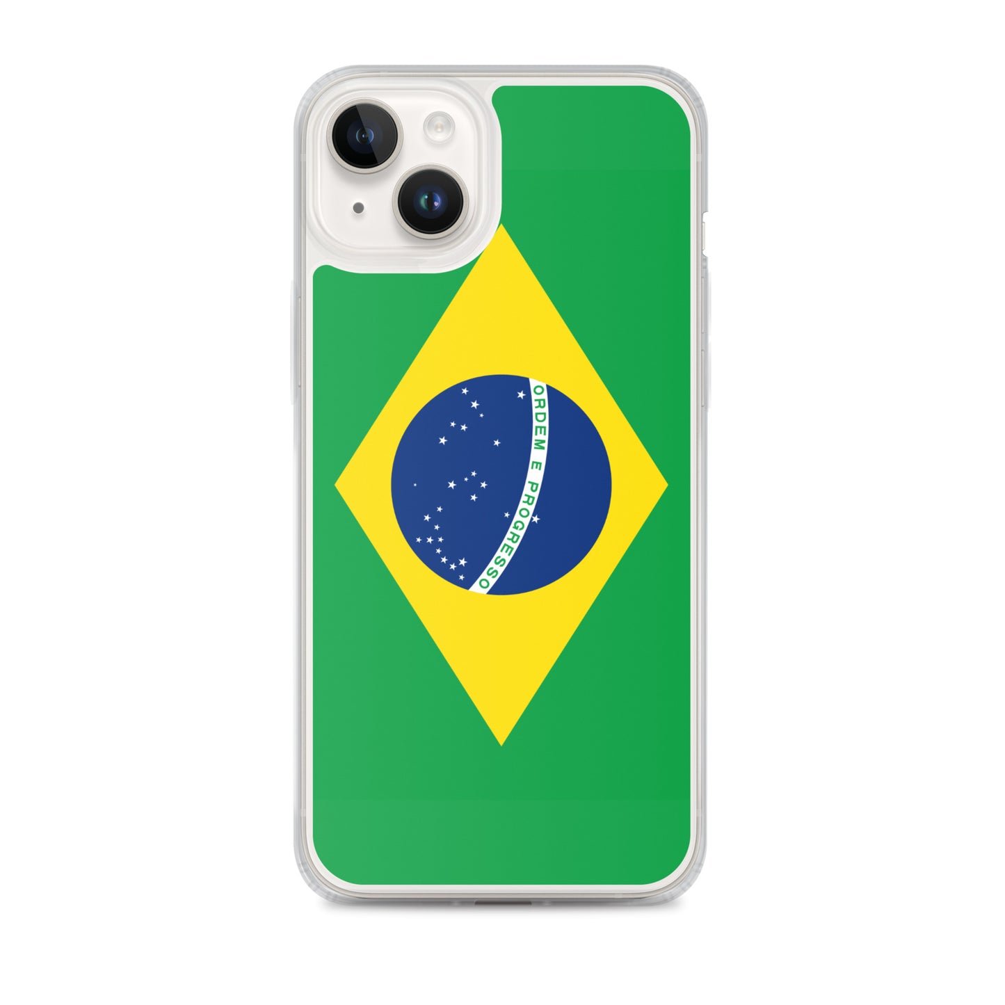 Braziilian Flag Clear Case for iPhone®