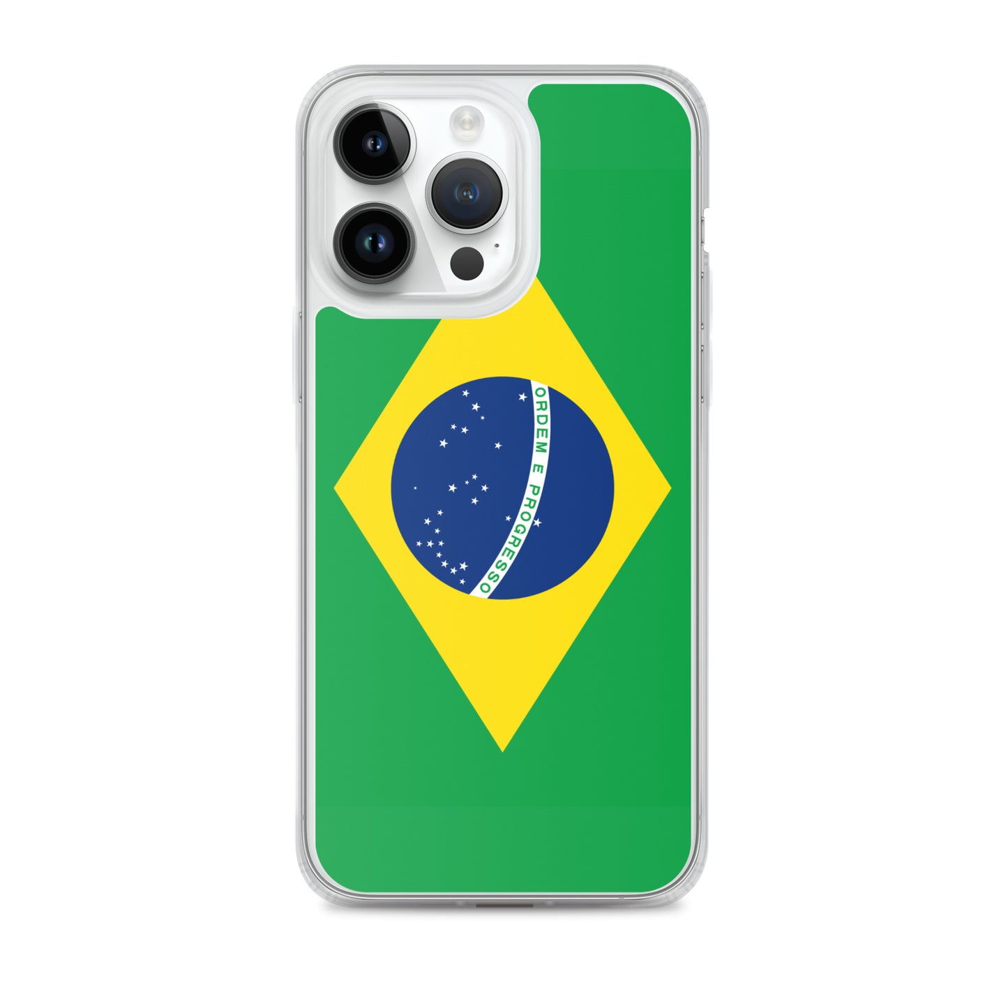 Braziilian Flag Clear Case for iPhone®