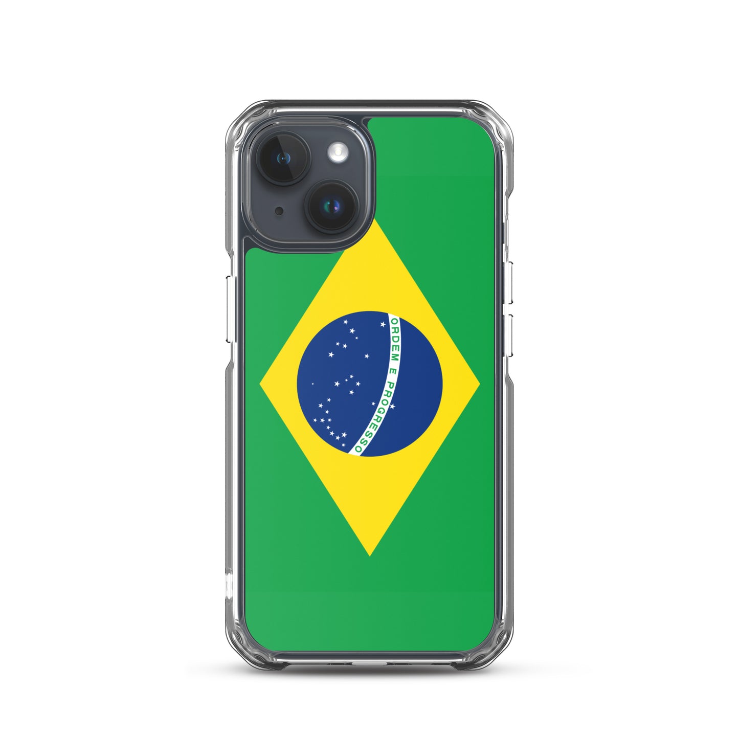 Braziilian Flag Clear Case for iPhone®