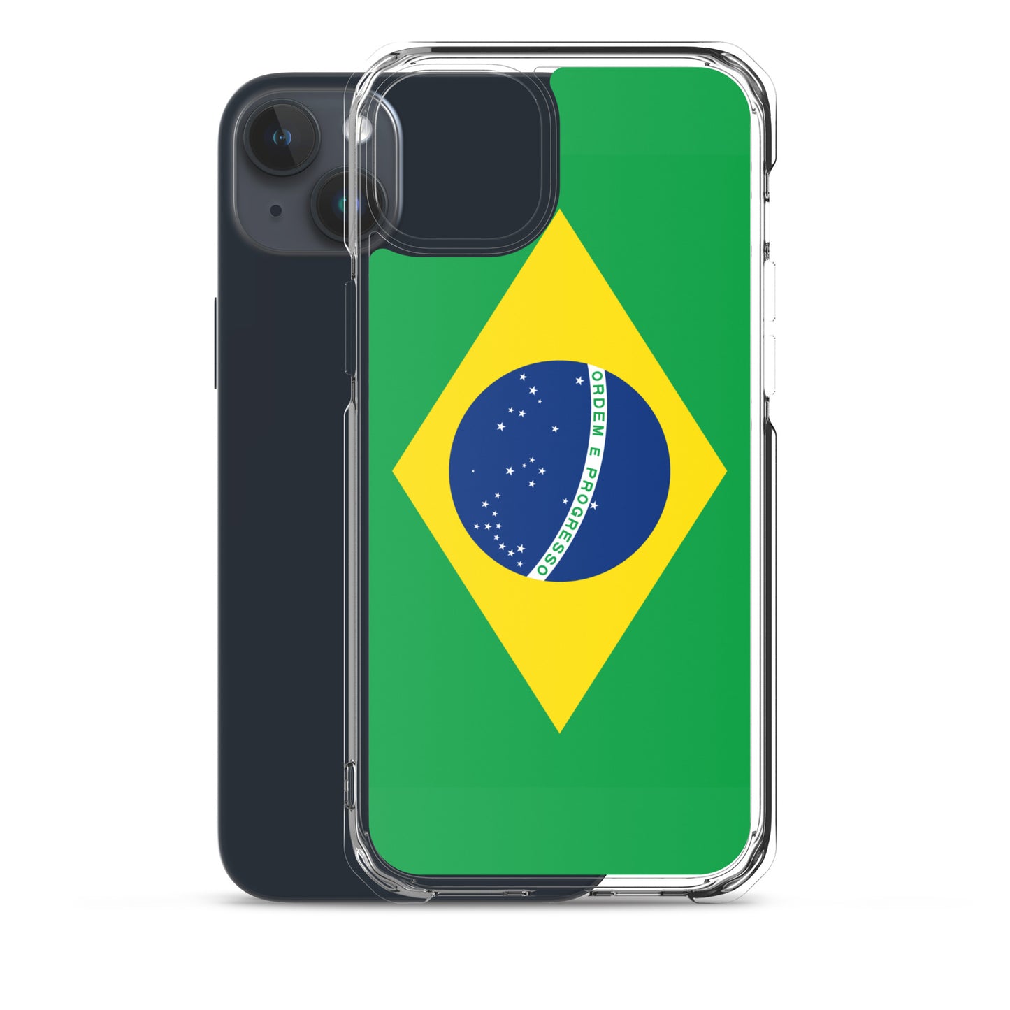 Braziilian Flag Clear Case for iPhone®