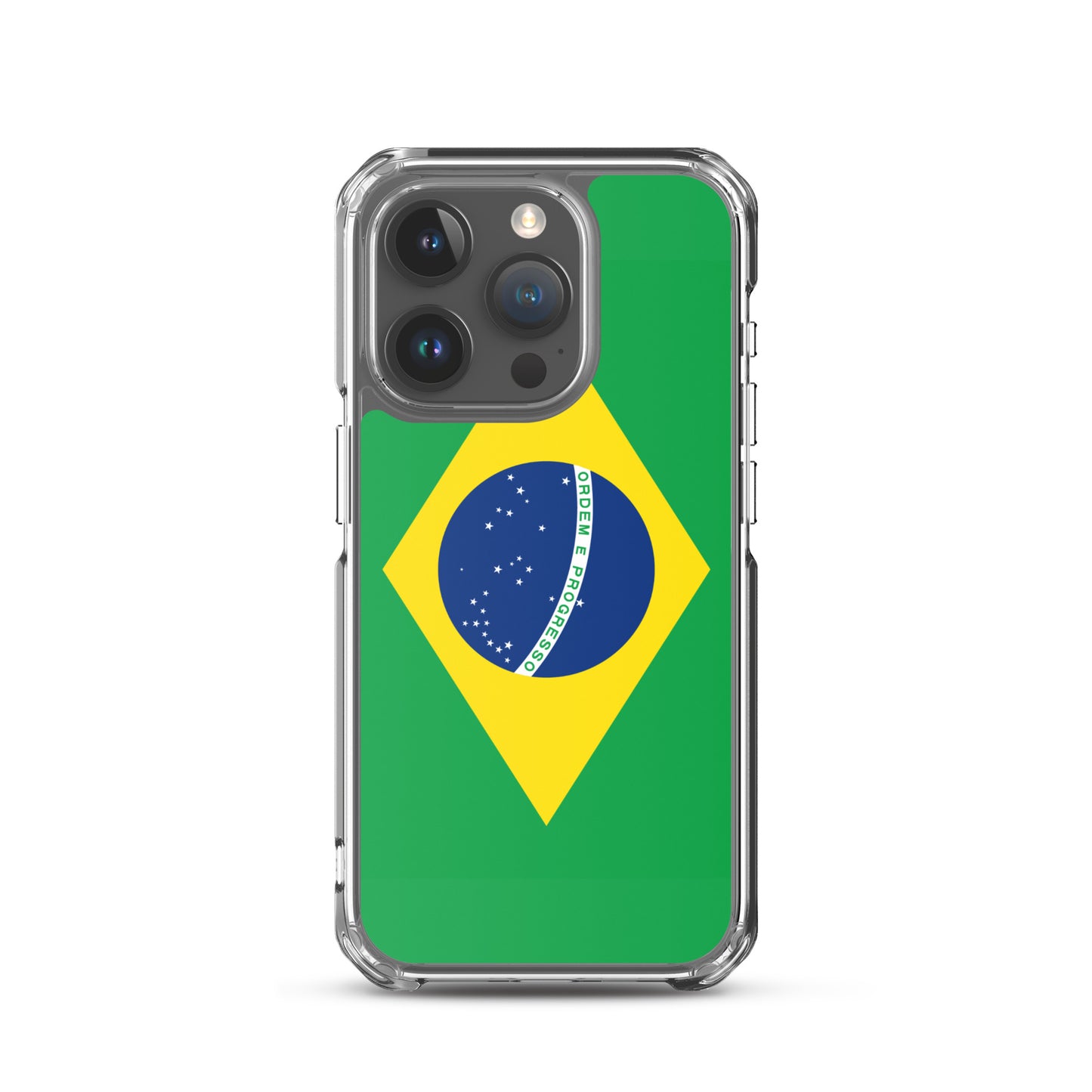 Braziilian Flag Clear Case for iPhone®