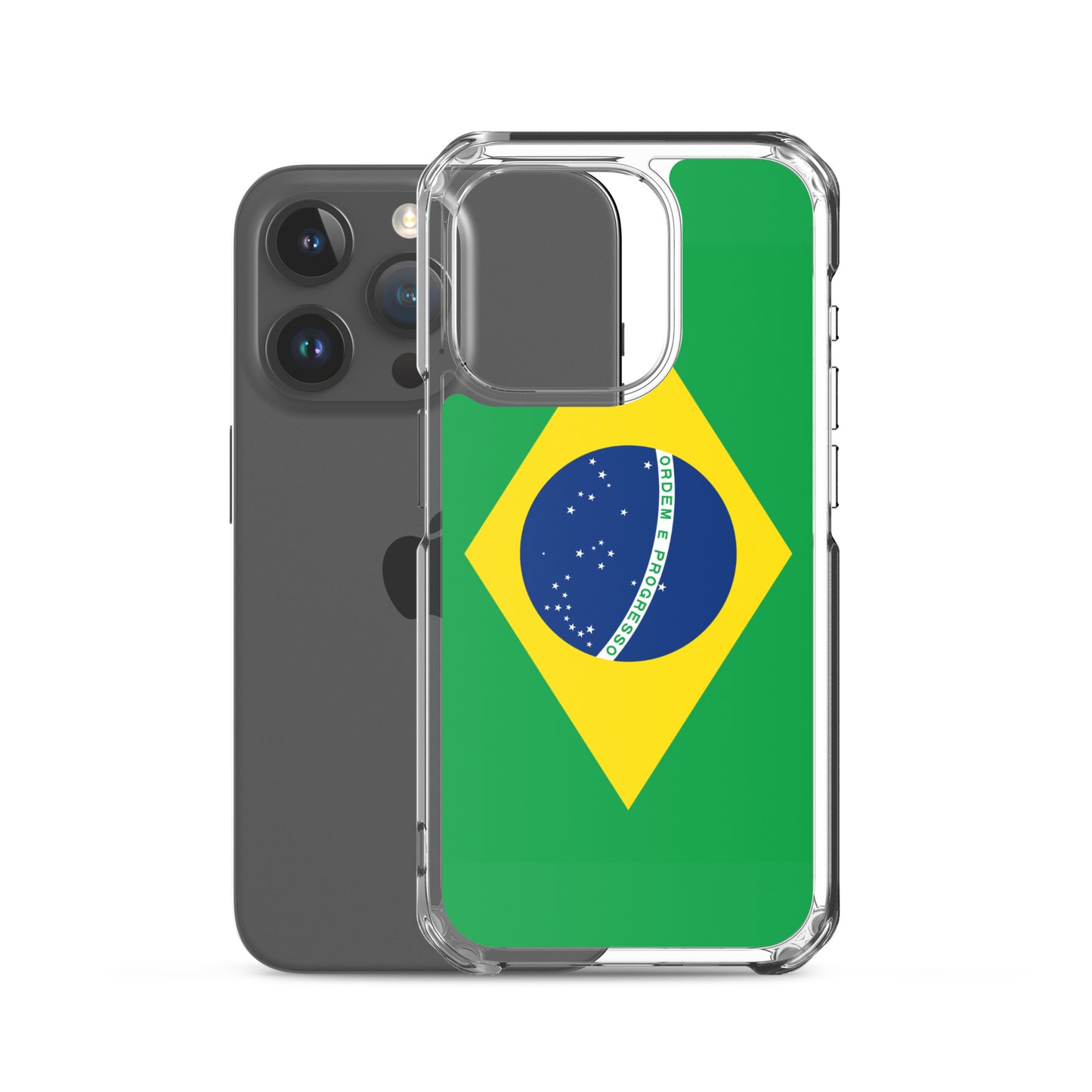 Braziilian Flag Clear Case for iPhone®