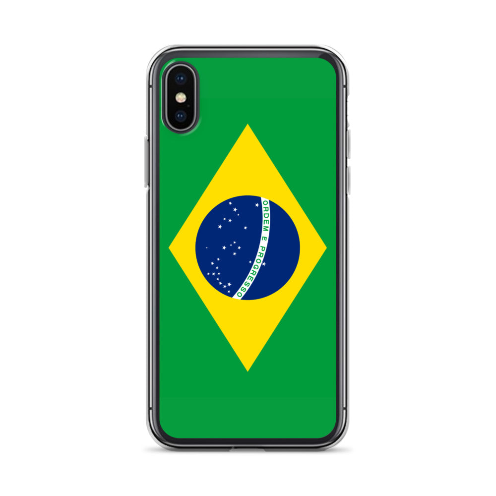 Braziilian Flag Clear Case for iPhone®