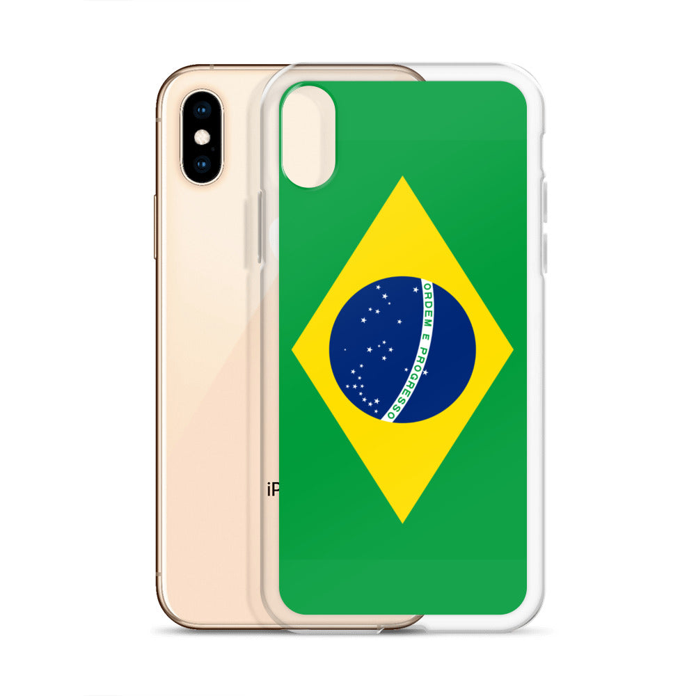 Braziilian Flag Clear Case for iPhone®