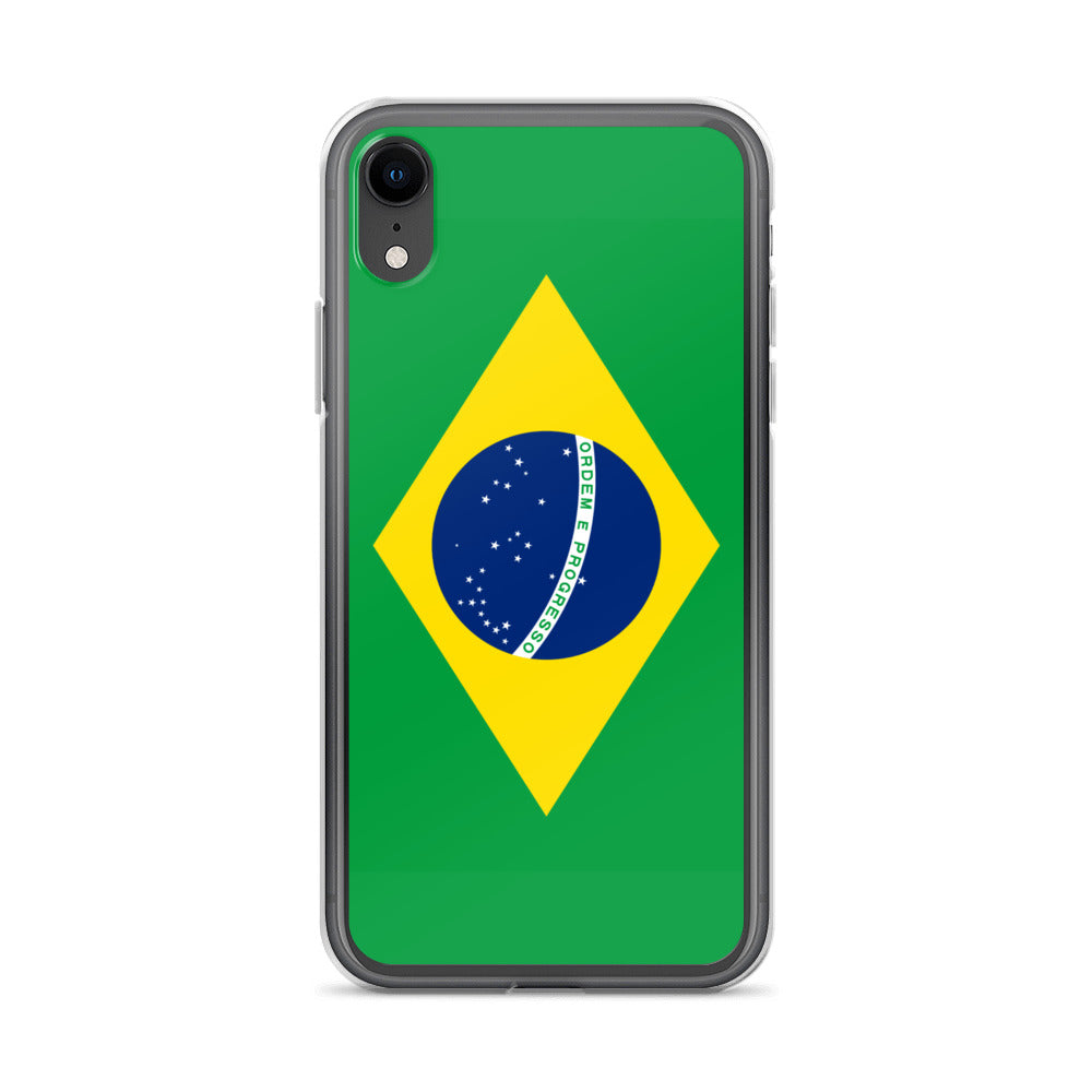 Braziilian Flag Clear Case for iPhone®