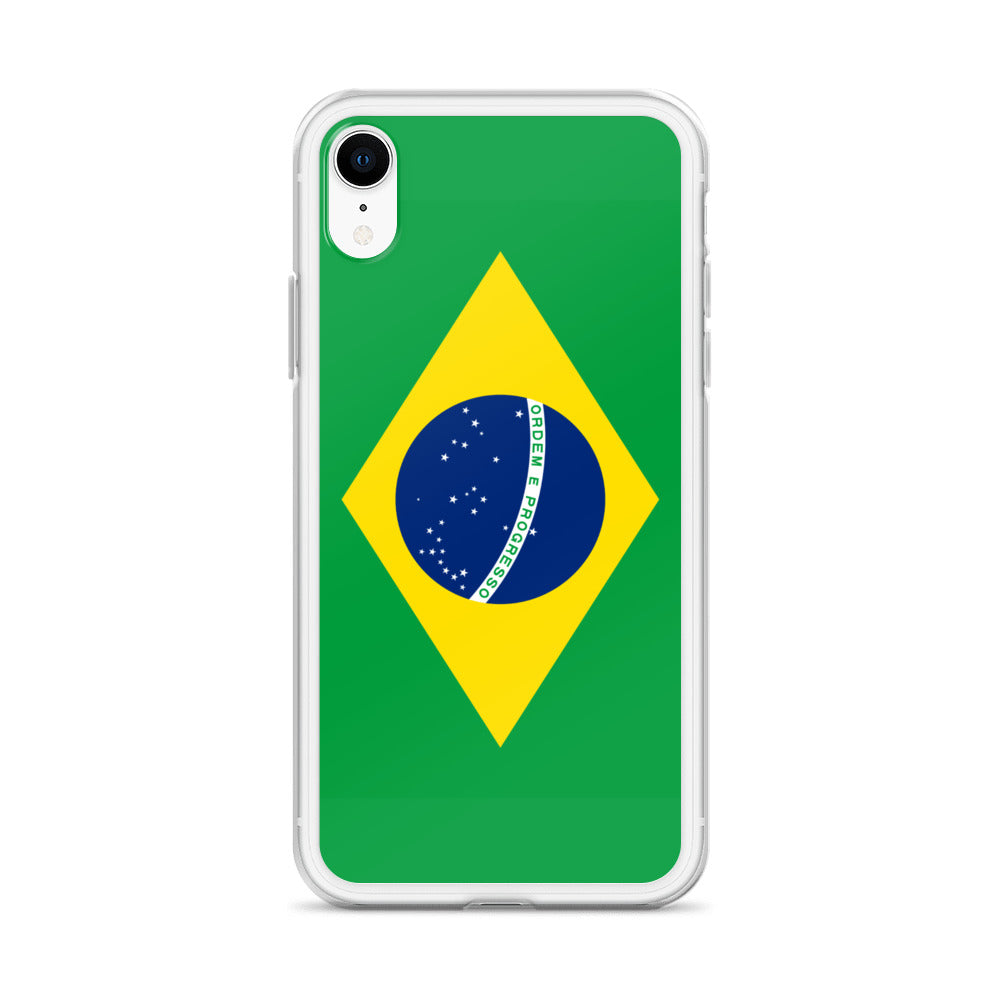 Braziilian Flag Clear Case for iPhone®