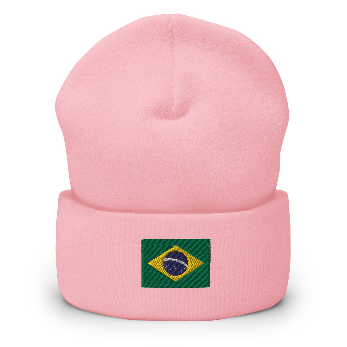 Brazilian Flag Cuffed Beanie