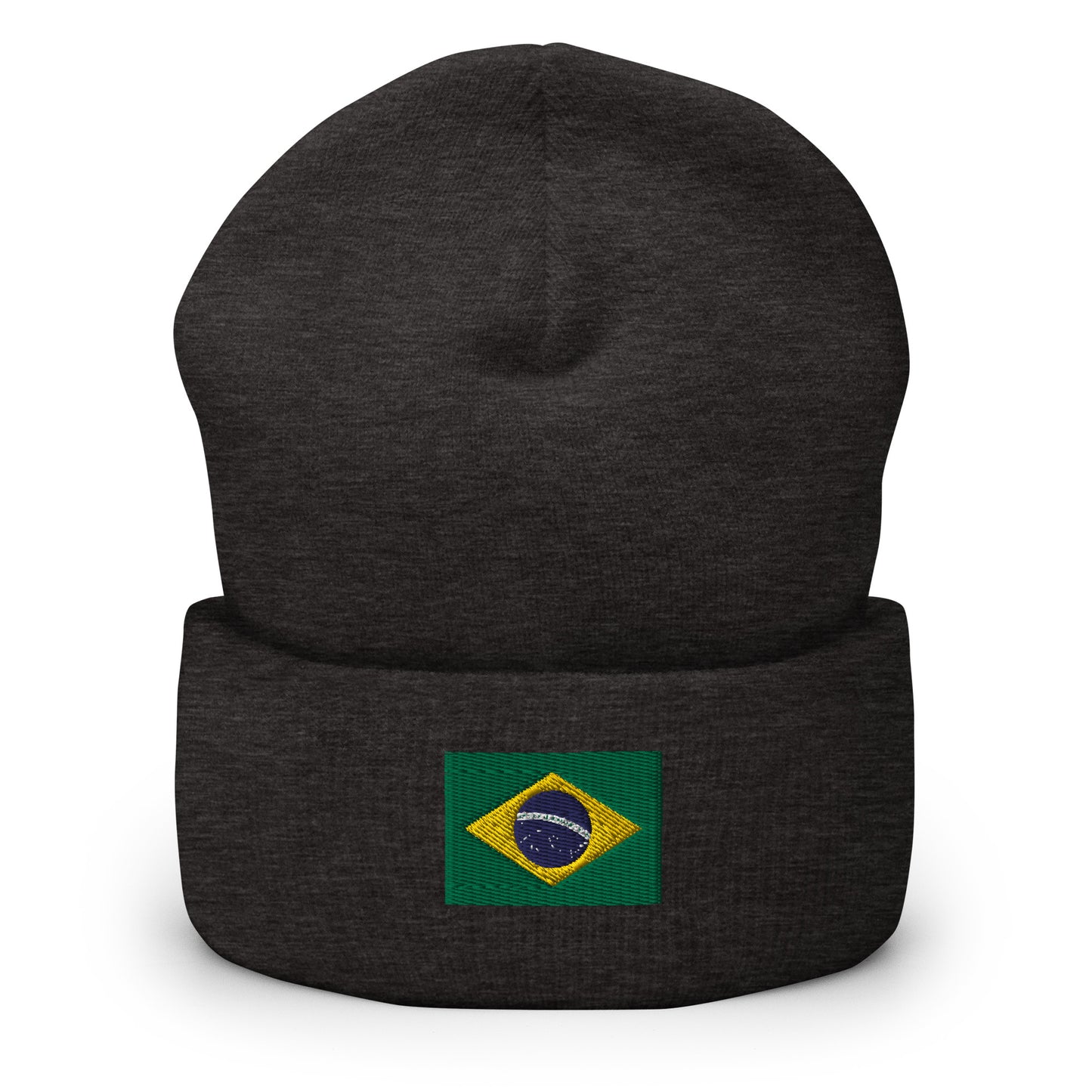 Brazilian Flag Cuffed Beanie