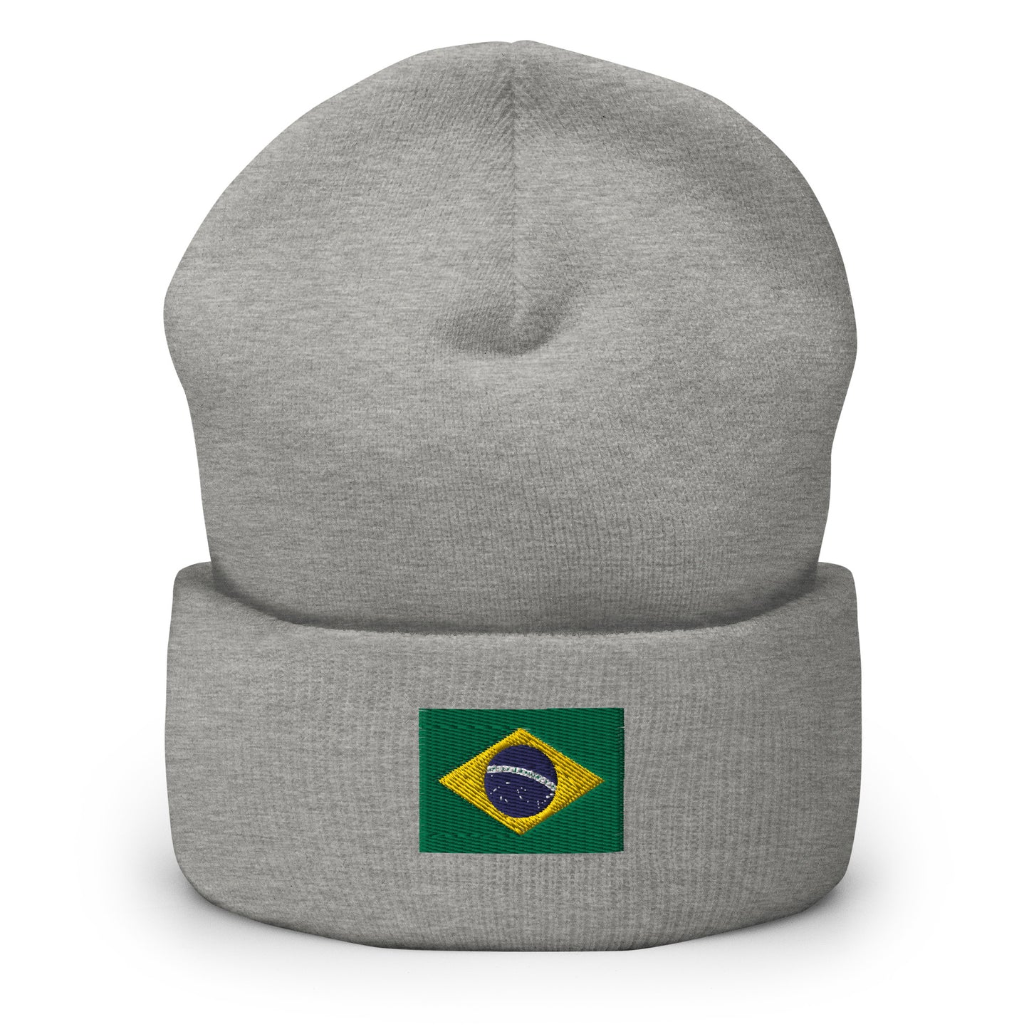 Brazilian Flag Cuffed Beanie