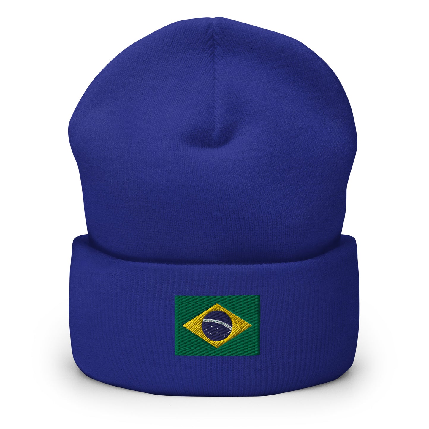 Brazilian Flag Cuffed Beanie