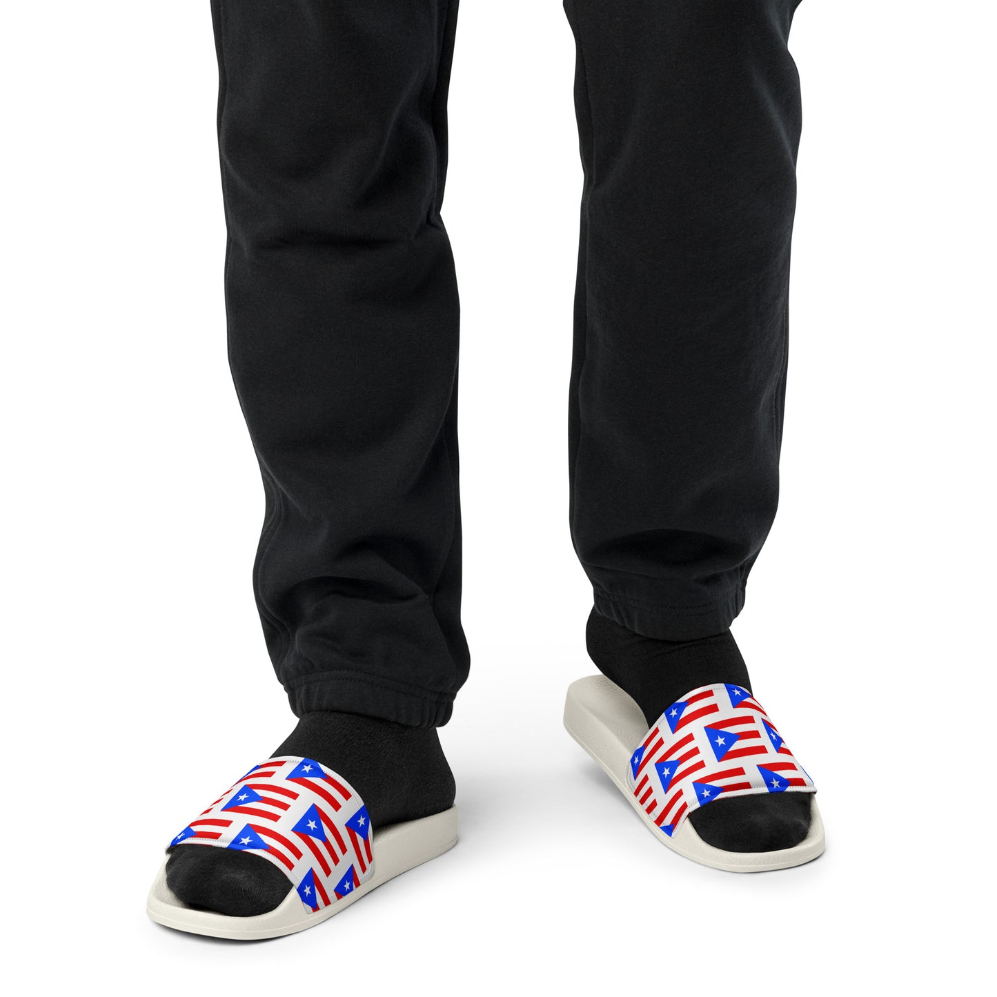 Puerto Rico Flag Men’s slides