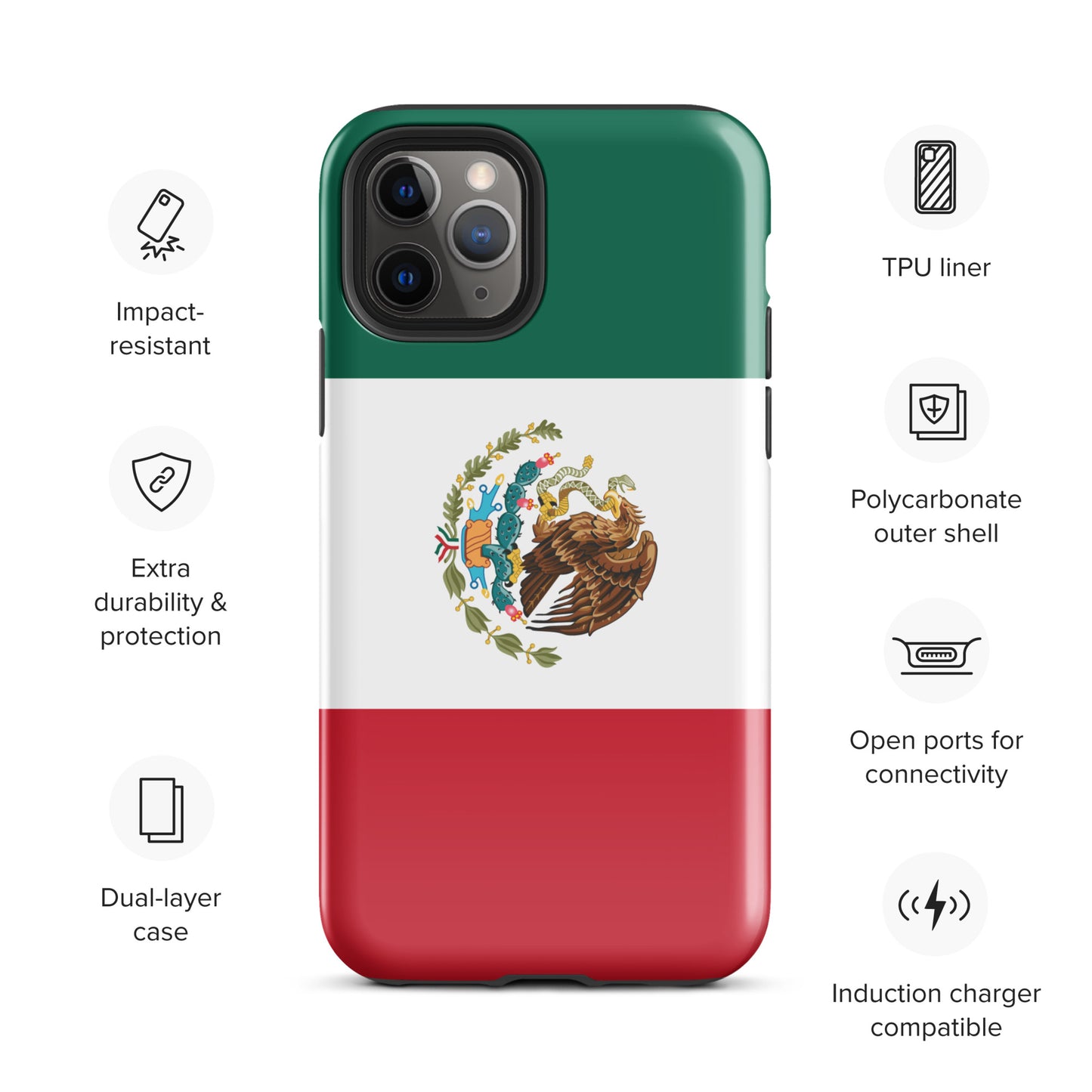 Mexico Flag Tough Case for iPhone®