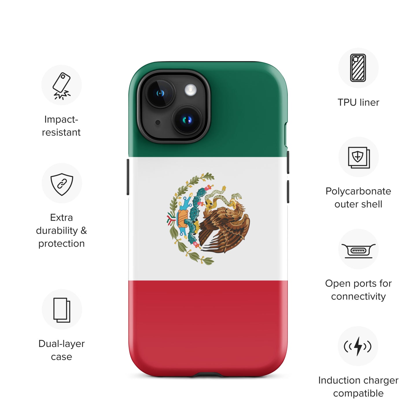 Mexico Flag Tough Case for iPhone®