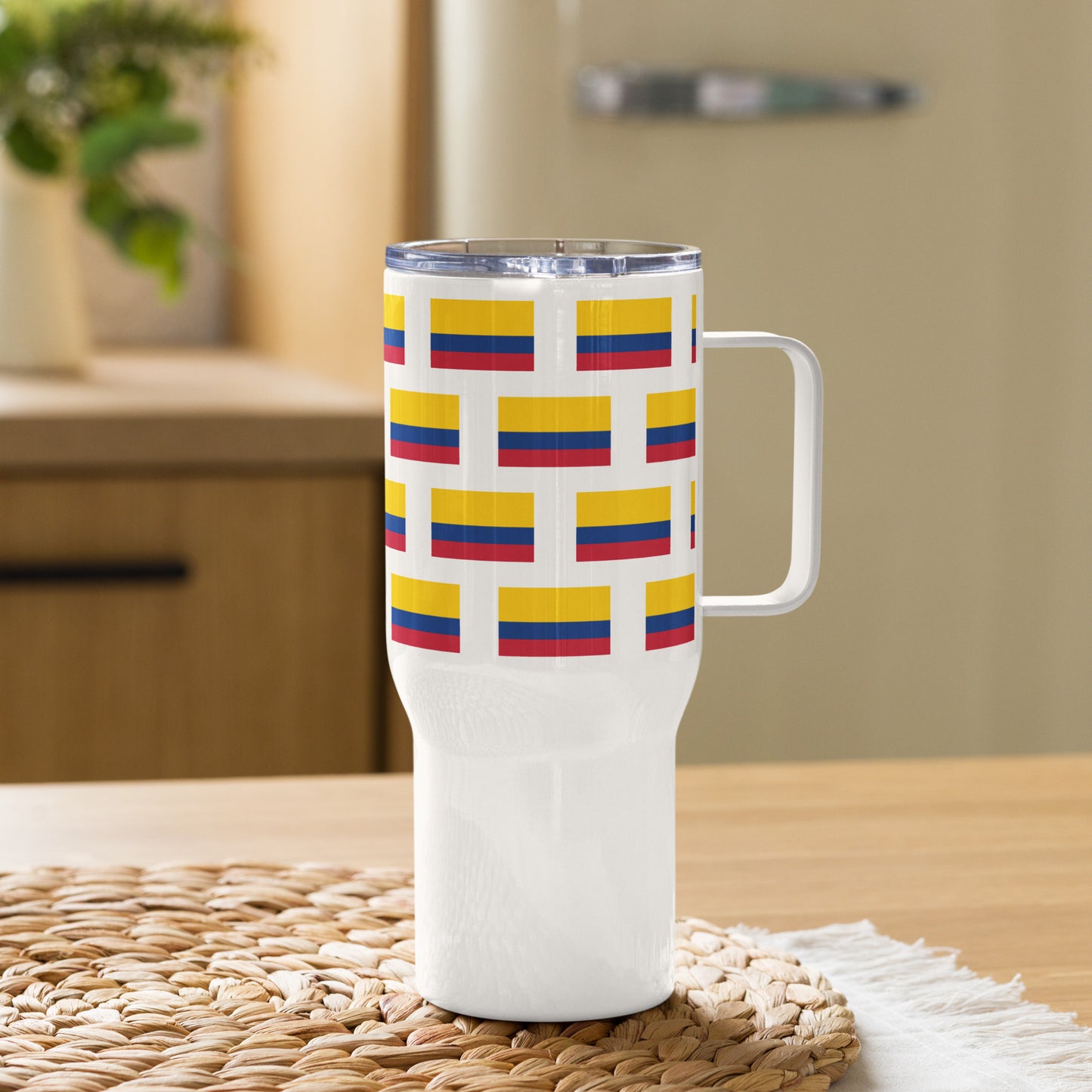 Columbia Flag Travel mug with a handle