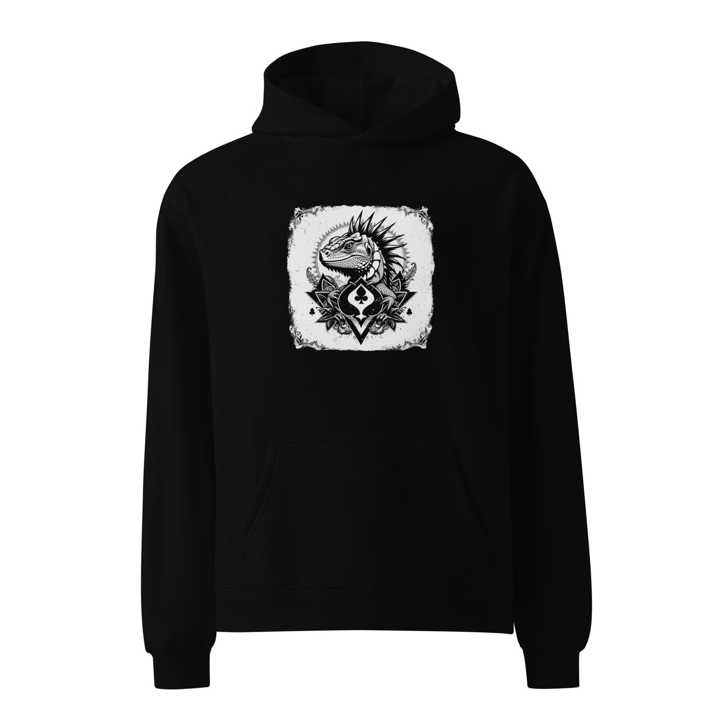 Ace of spades Iguana Unisex oversized hoodie