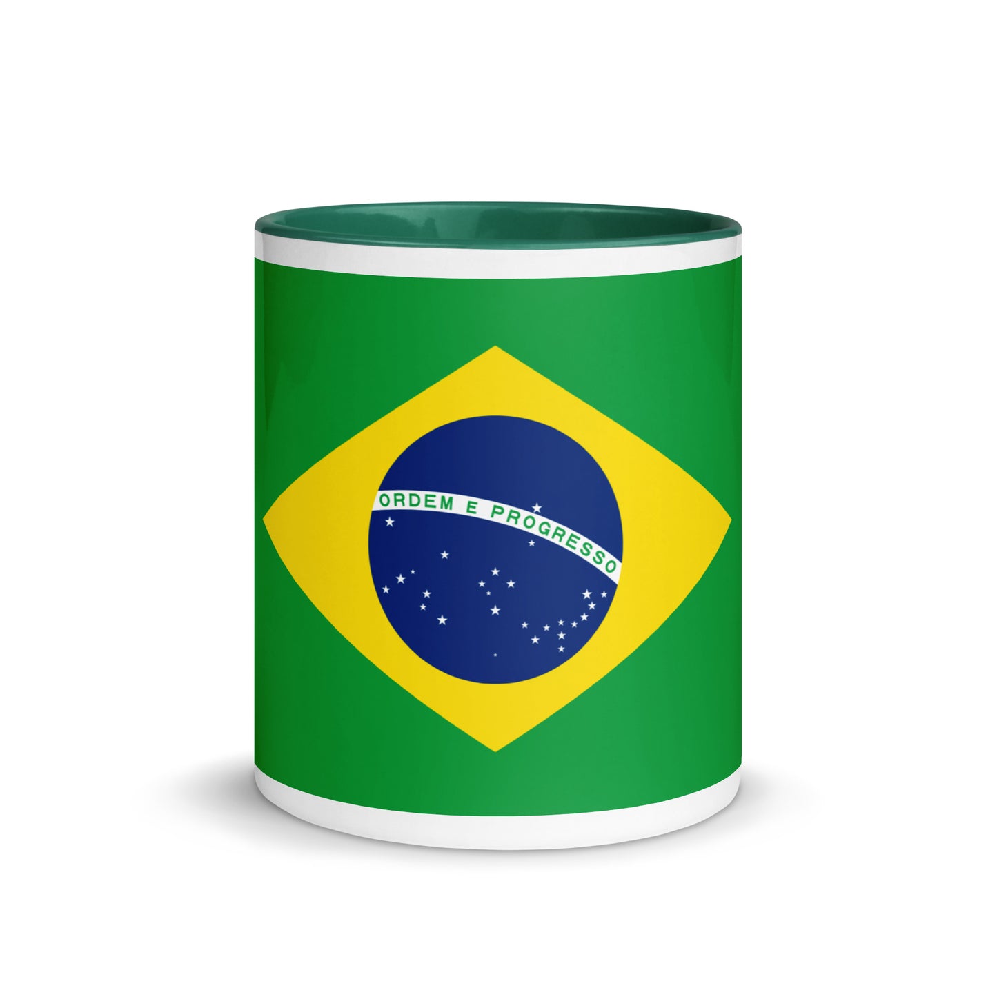 Brazilian Flag Mug with Color Inside