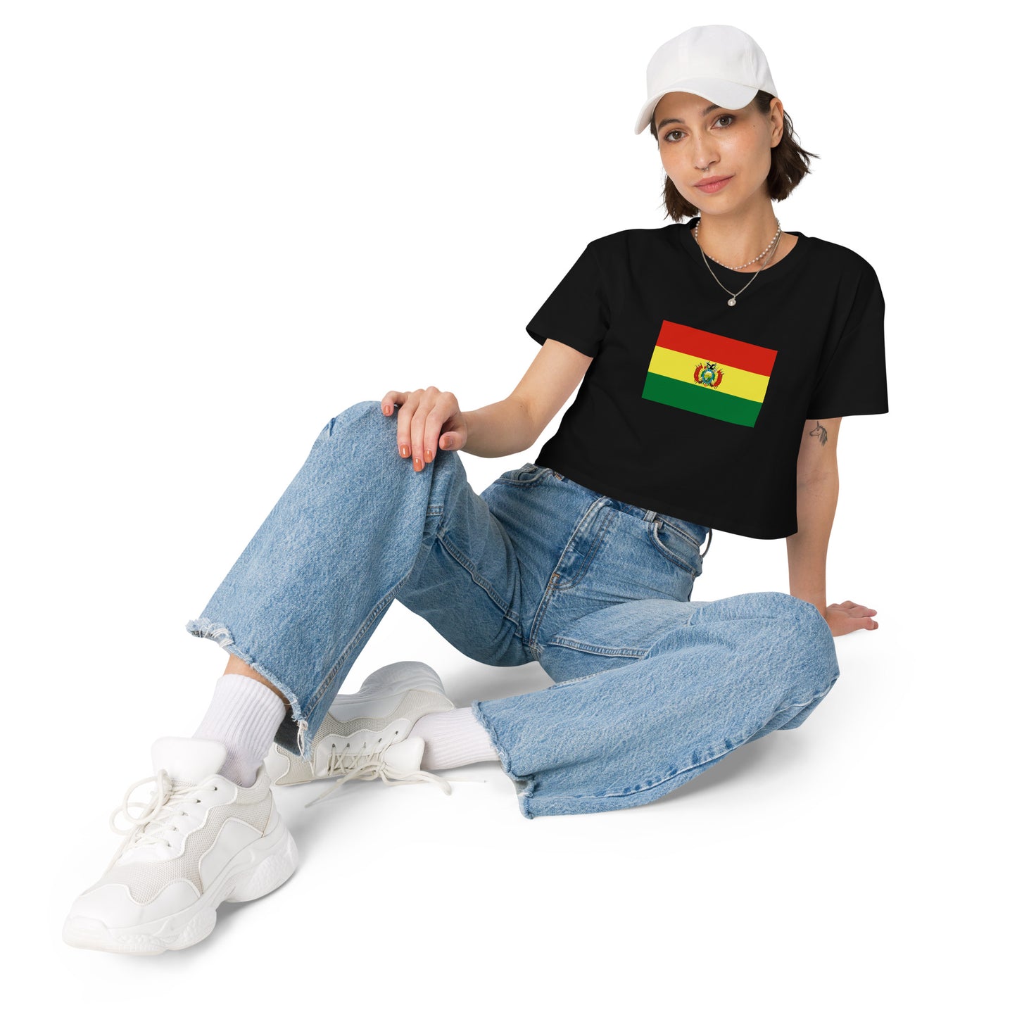Bolivia Flag Women’s crop top