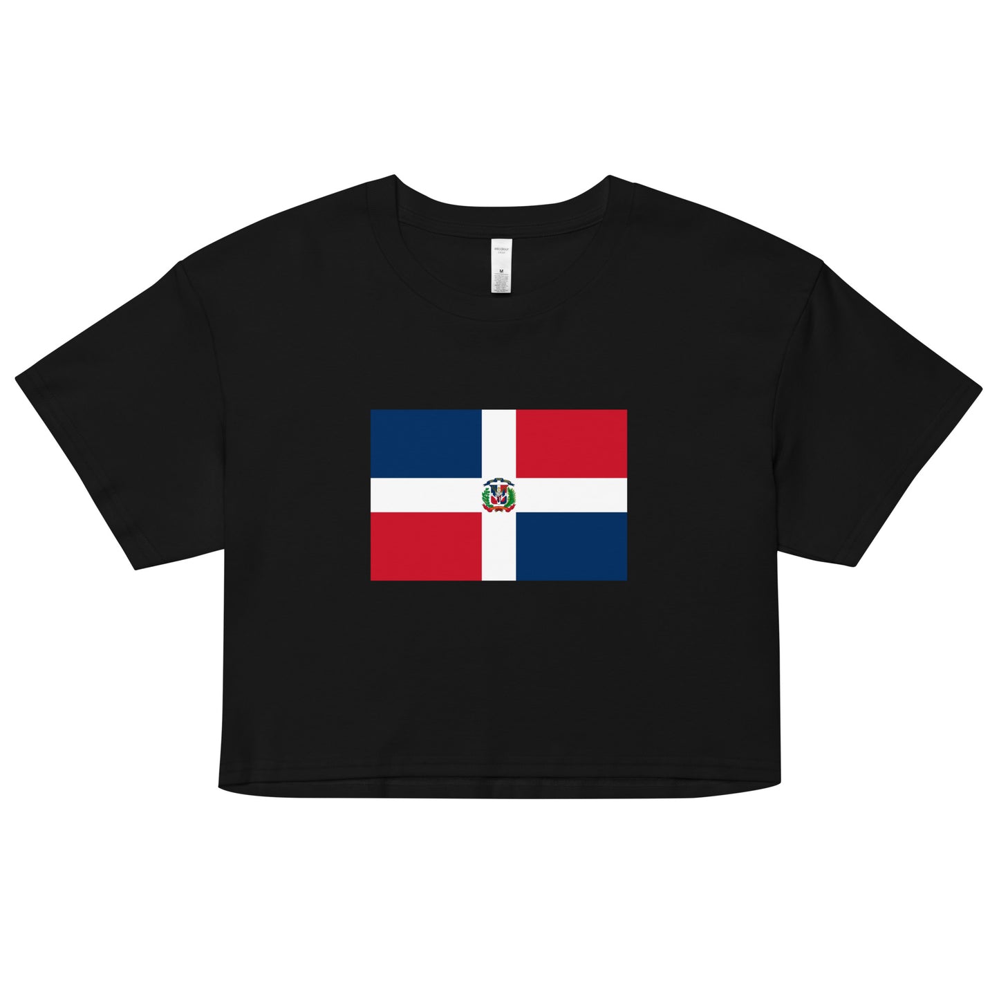 Dominica Republic Flag Women’s crop top
