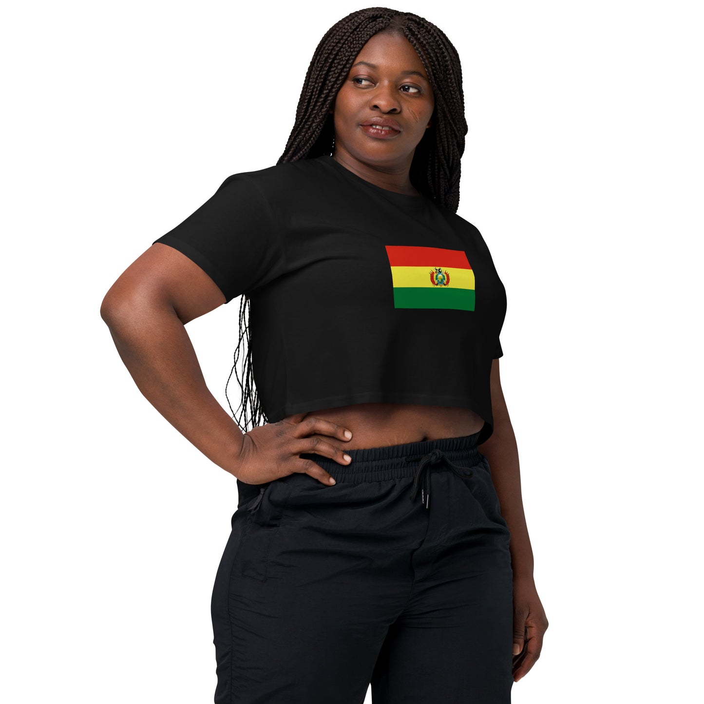 Bolivia Flag Women’s crop top