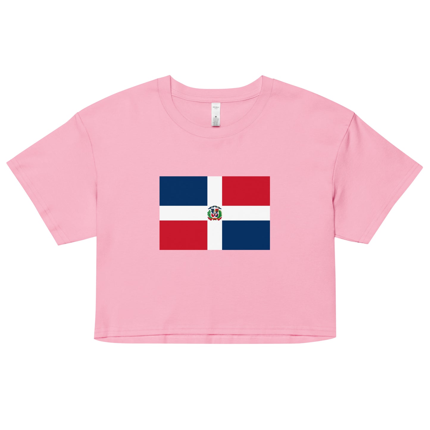 Dominica Republic Flag Women’s crop top