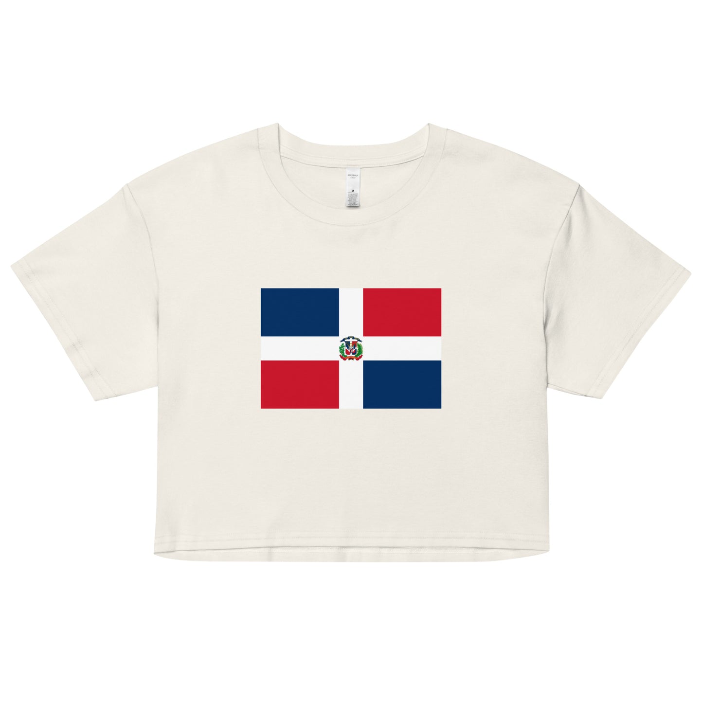 Dominica Republic Flag Women’s crop top